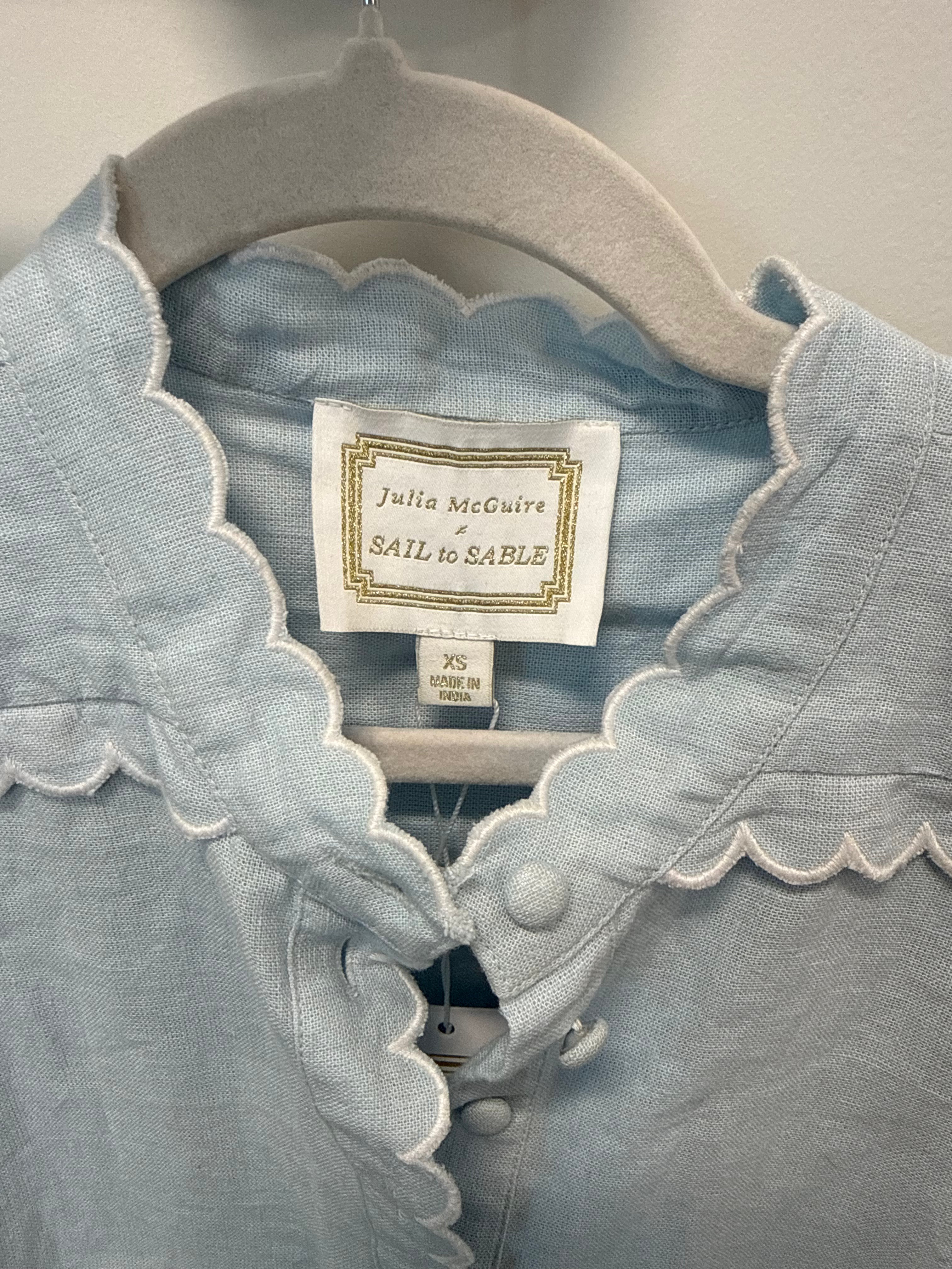 SAMPLE Blue Blouse (XS)