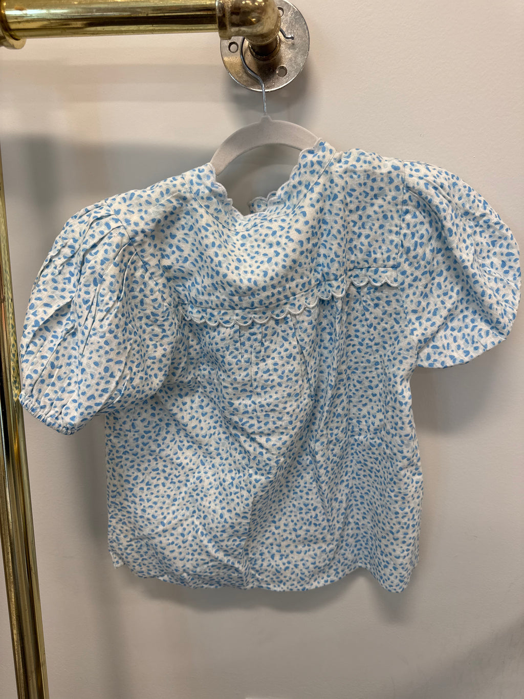 SAMPLE Blue/White Blouse (XS)