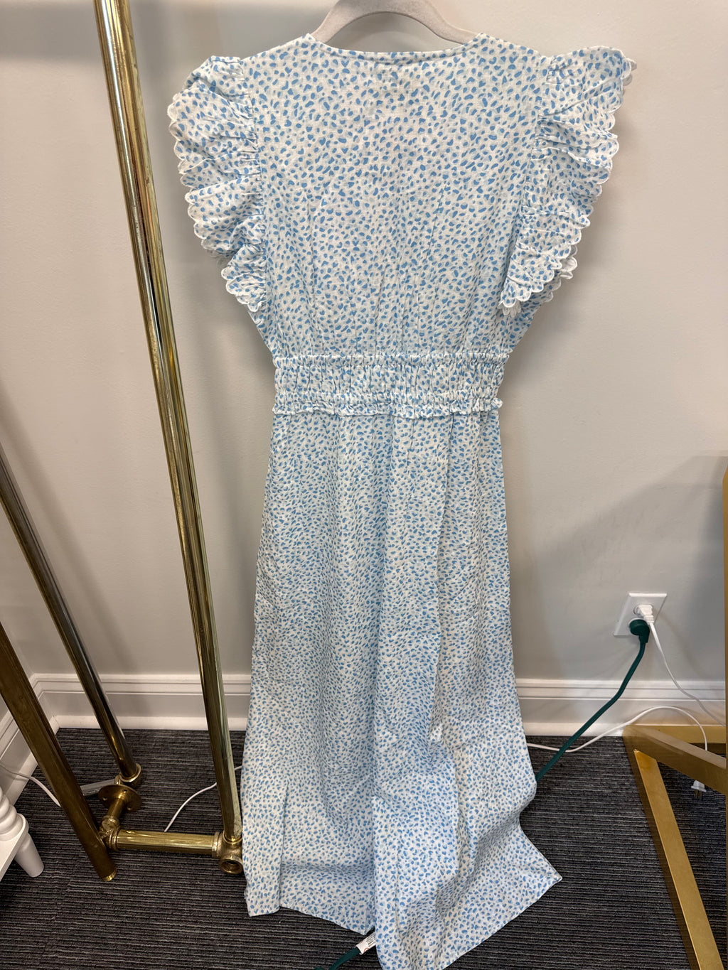 SAMPLE Blue/White Maxi Dress (XS)