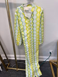 SAMPLE Green/Yellow Belted Maxi Dress (XS)
