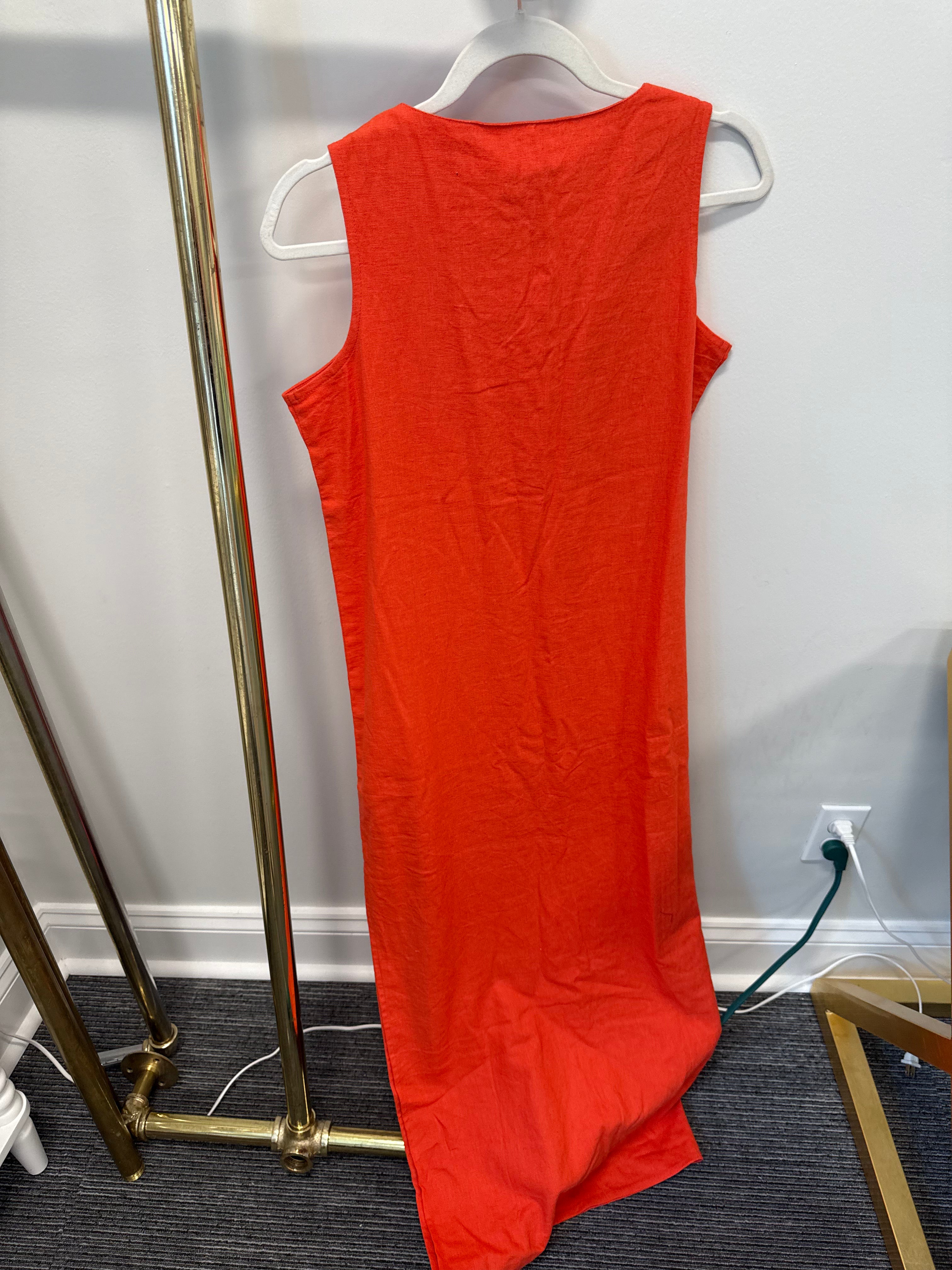 SAMPLE Coral Tunic Maxi Dress