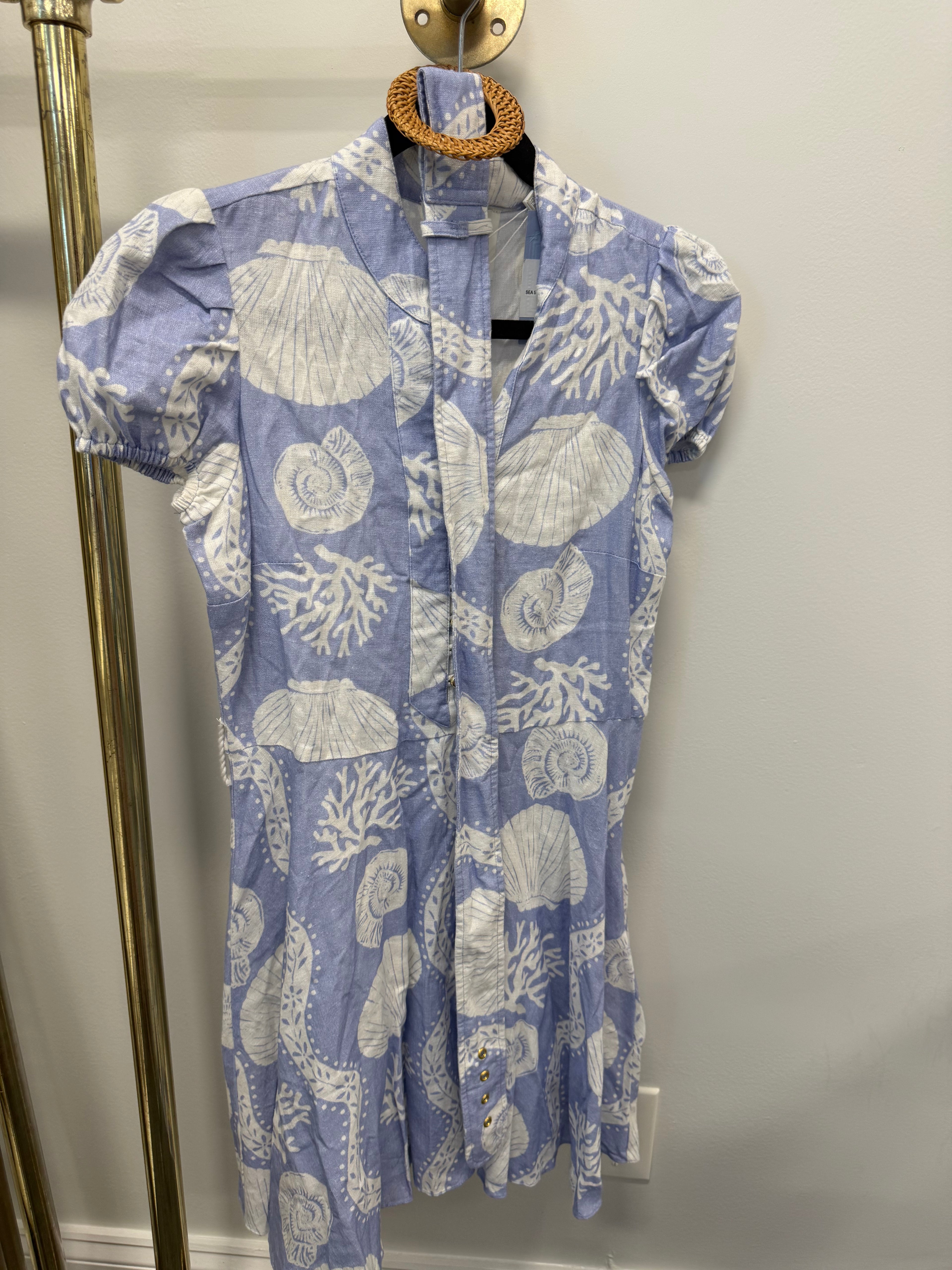 Sample Belted Seashell Mini Dress (S)