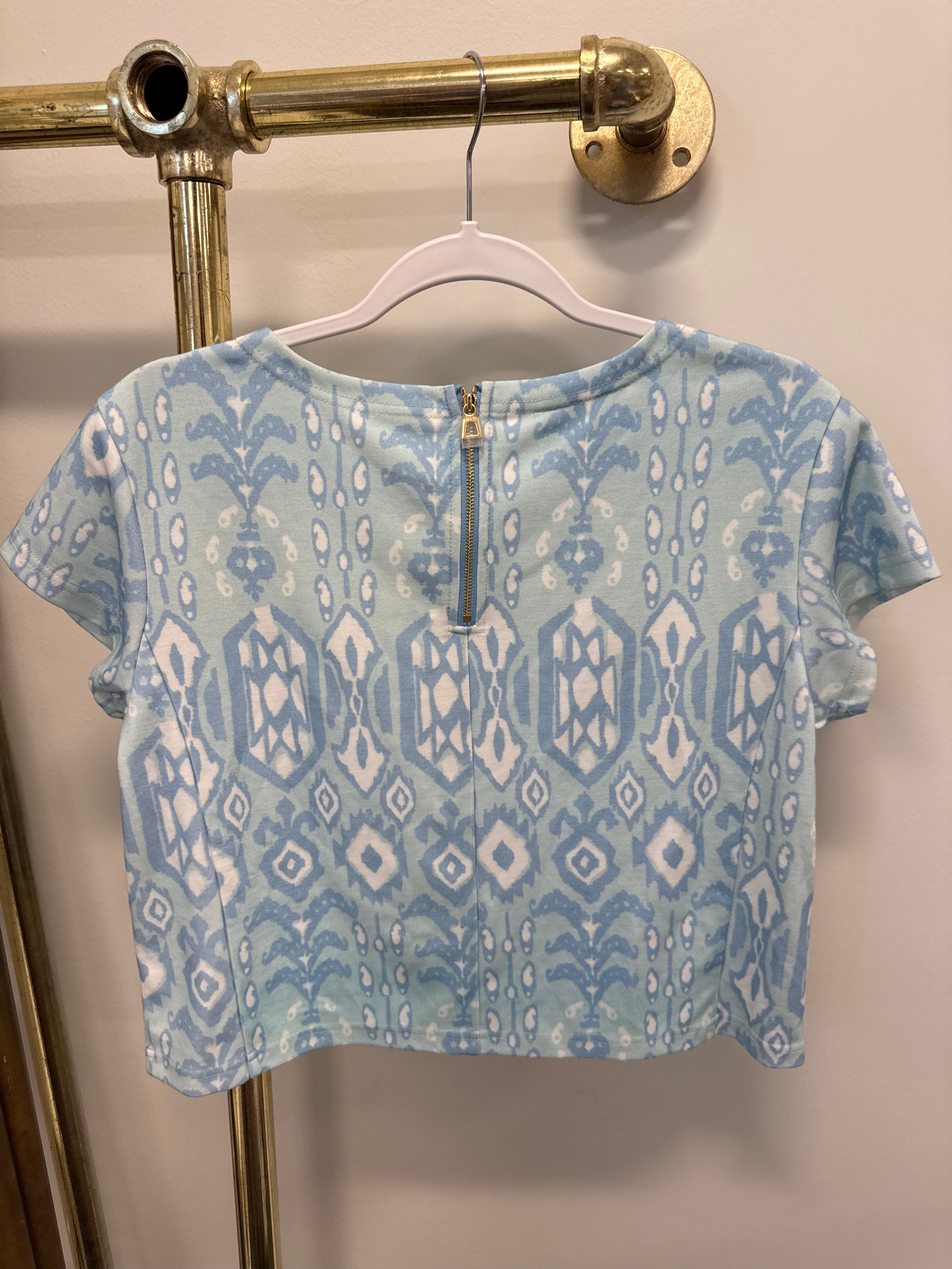 Sample Blue Pattern Short Sleeve Set (S)