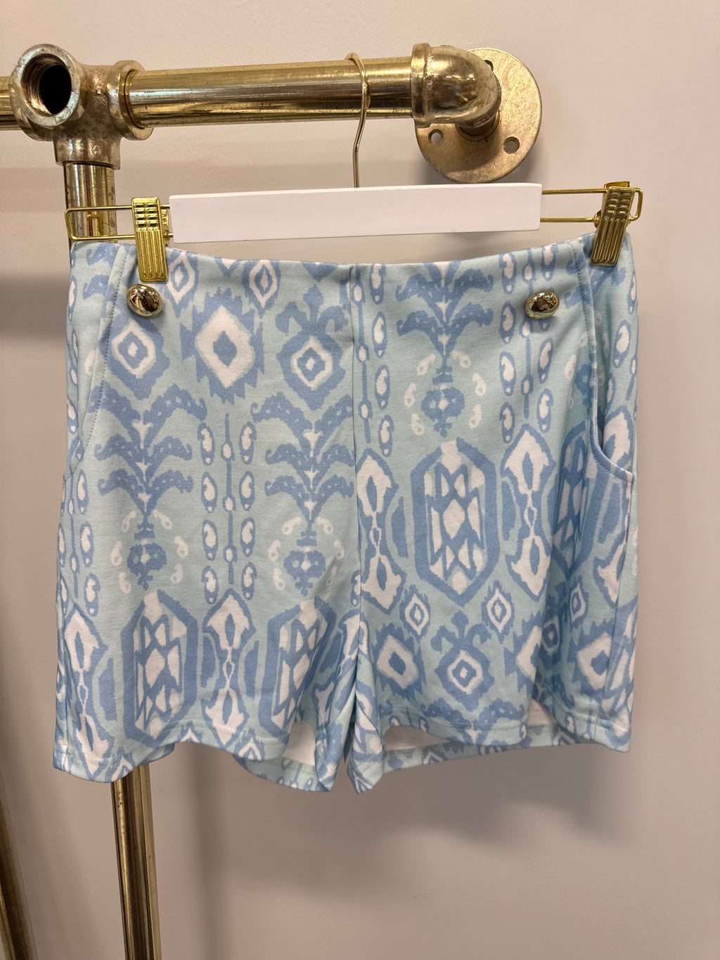 Sample Blue Pattern Short Sleeve Set (S)