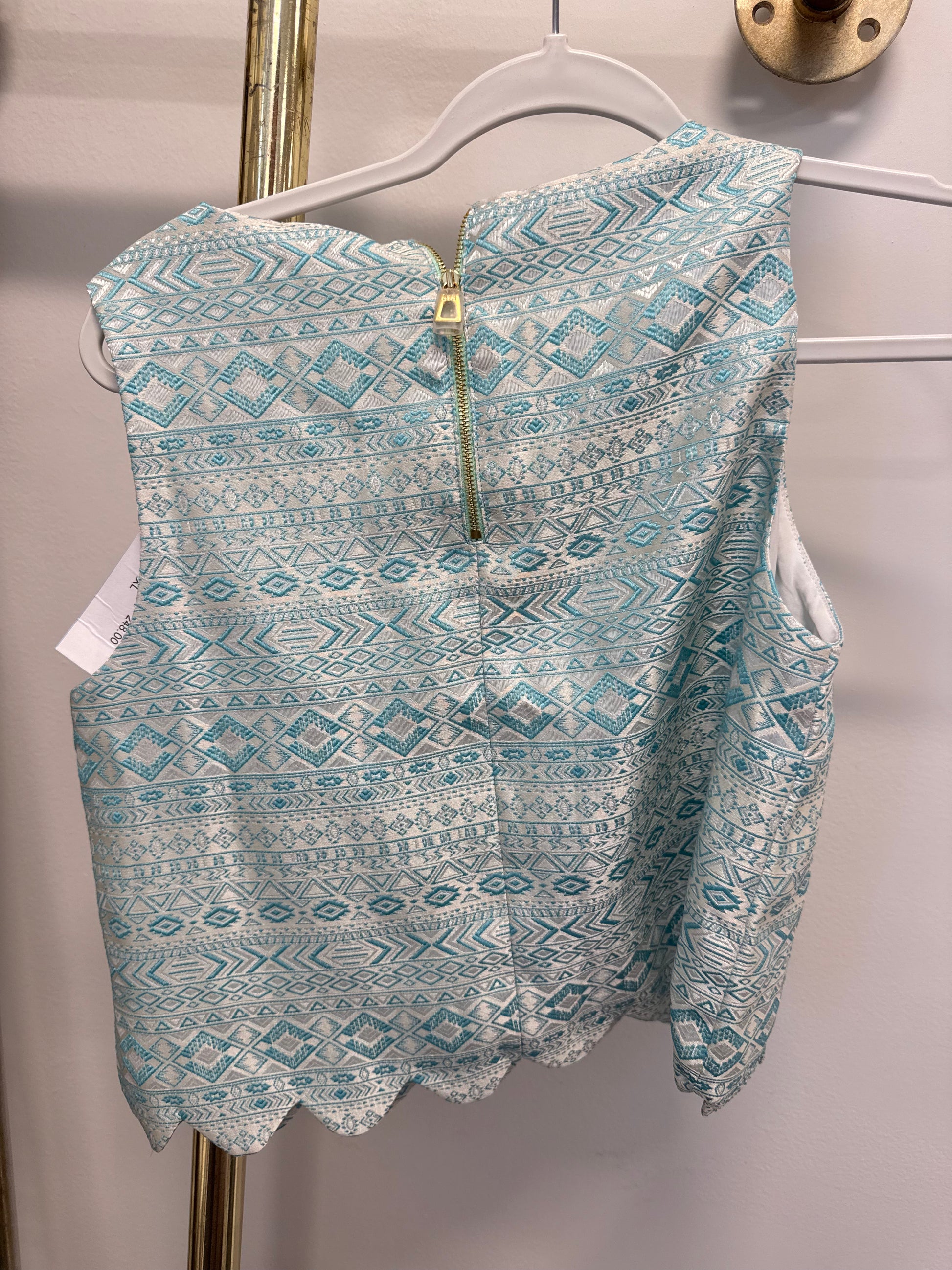 Sample Mint/White Short Scalloped Set (S)