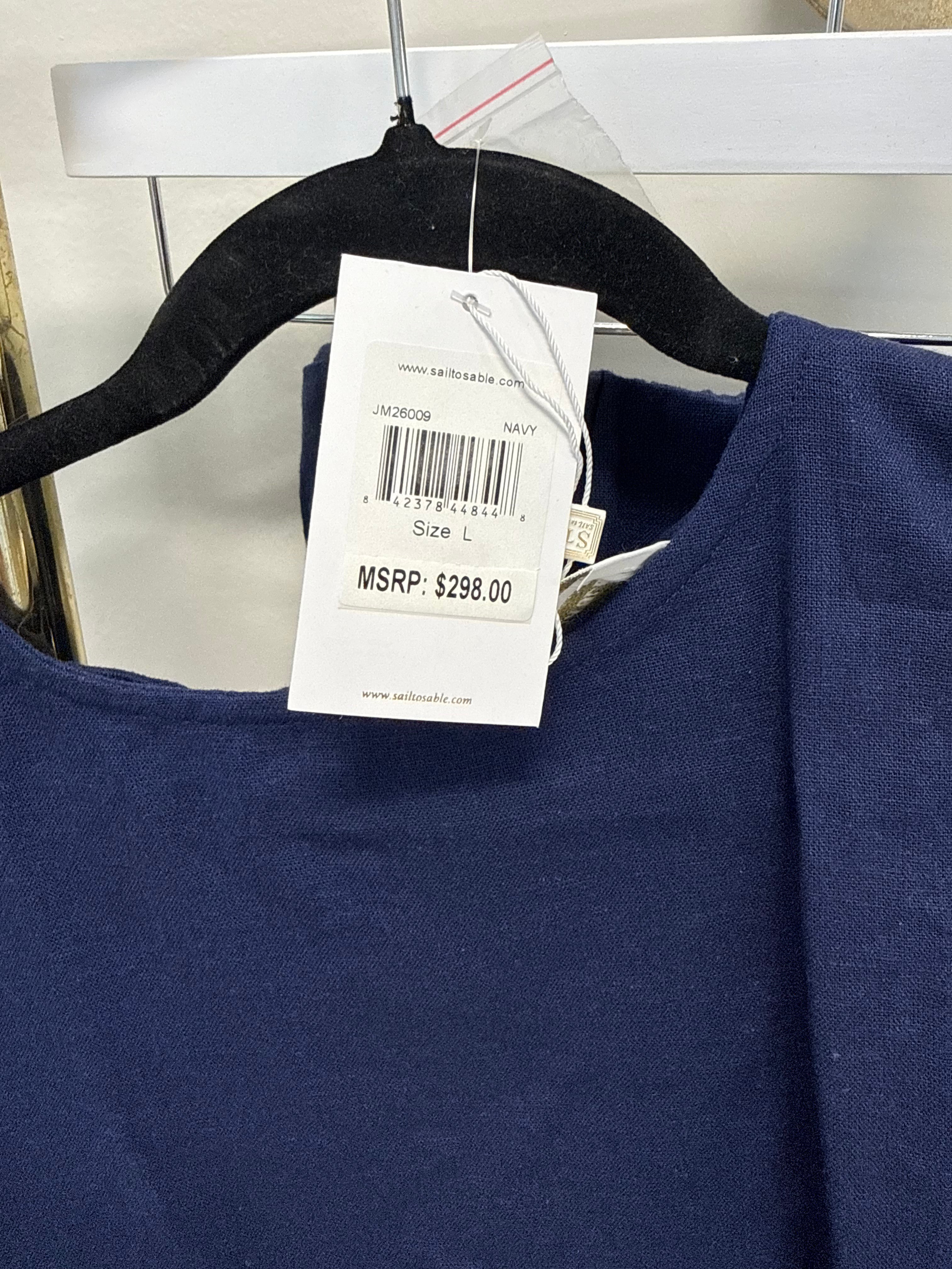 Sample Navy Short Sleeve Set (L)