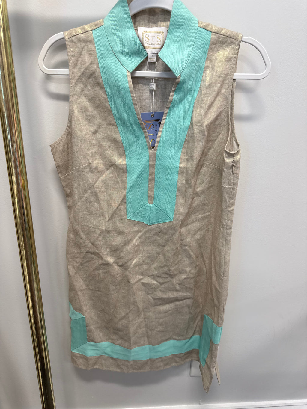 Sample Mini Gold Tunic Dress (S)