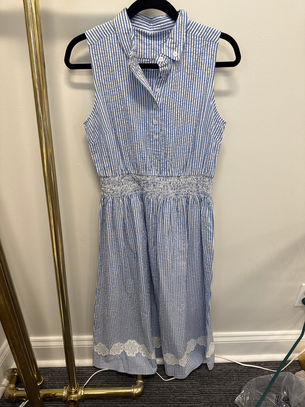 Sample Blue/White Striped Maxi (S)