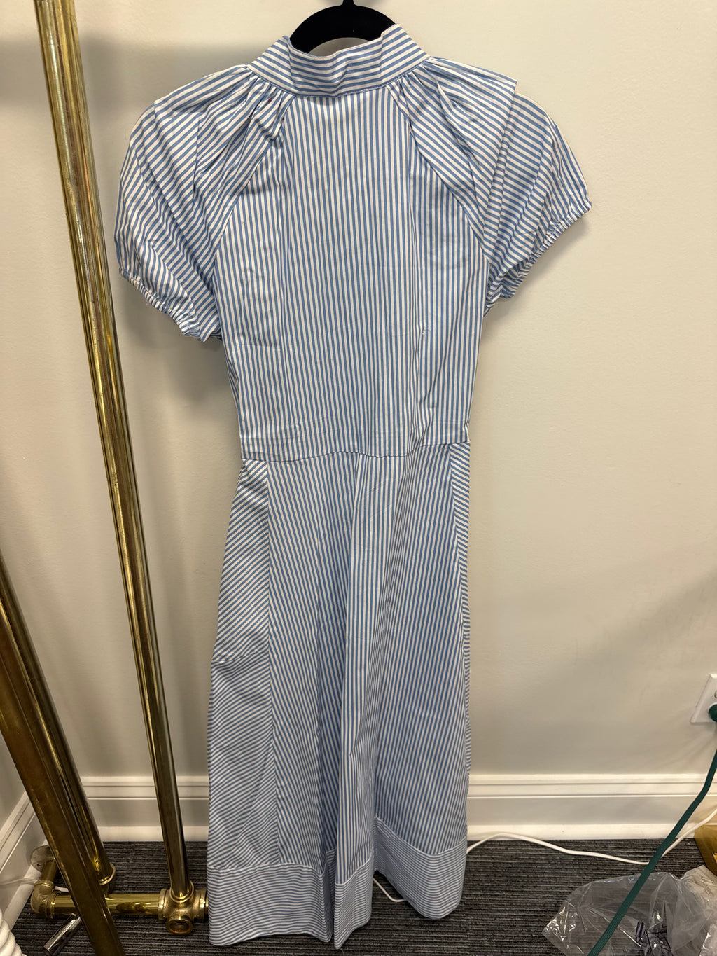 Sample Blue/White Belted Striped Maxi (S)
