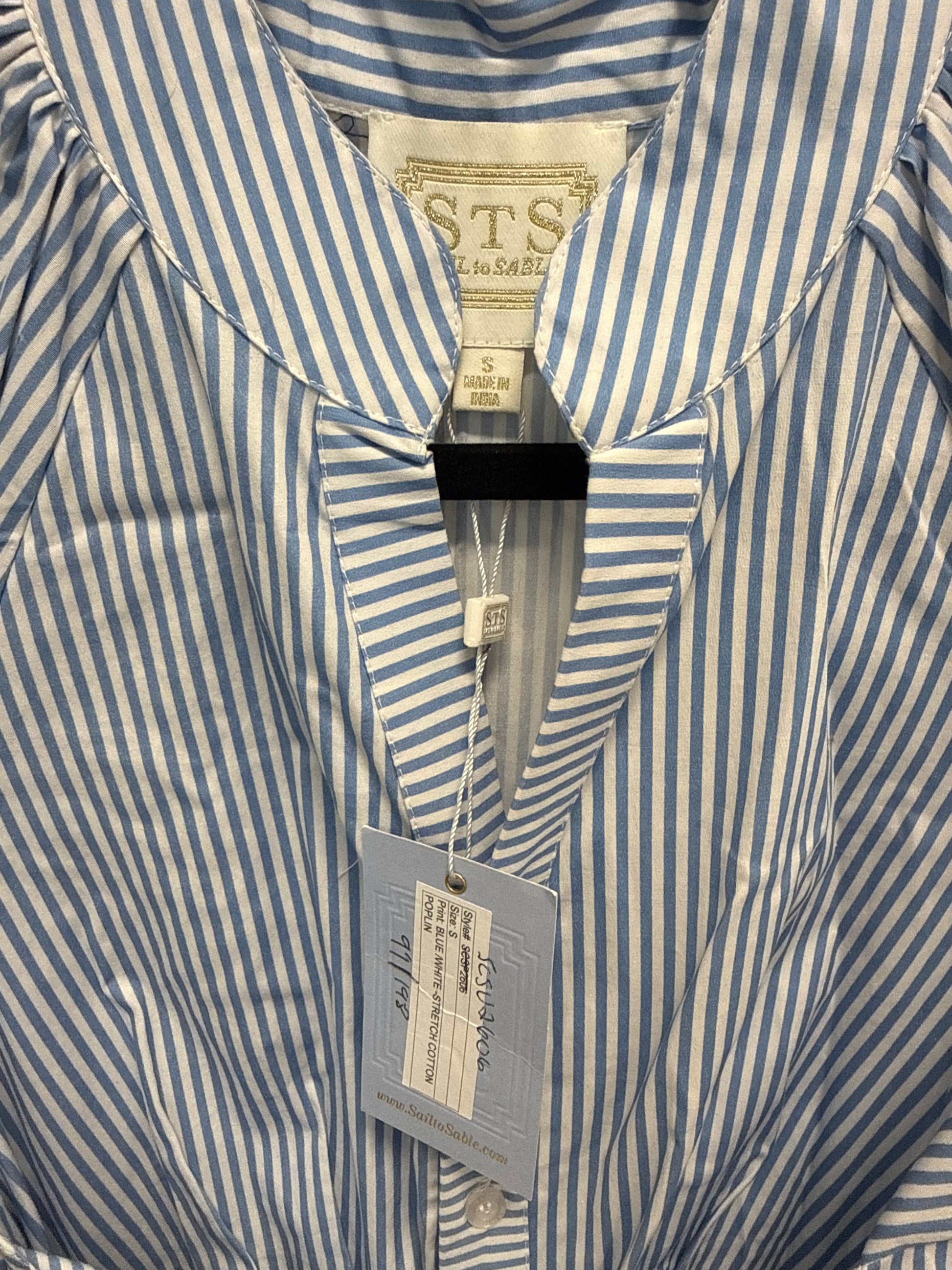 Sample Blue/White Belted Striped Maxi (S)