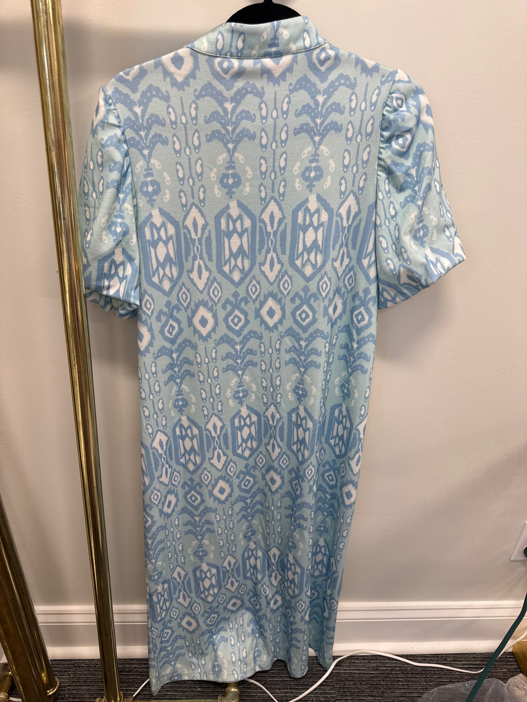 Sample Short Sleeve Button Front Maxi Dress (S)