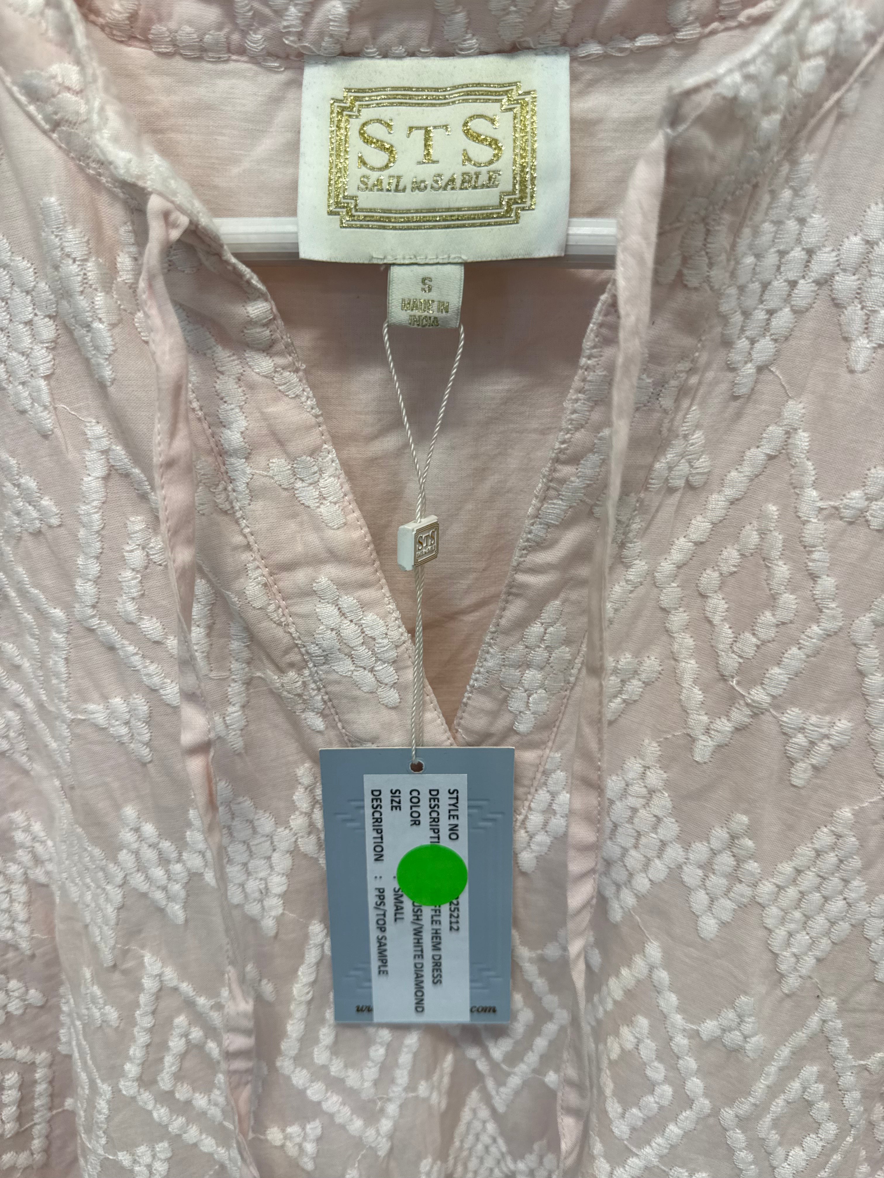 Sample Pink Ruffle Hem Dress (S)