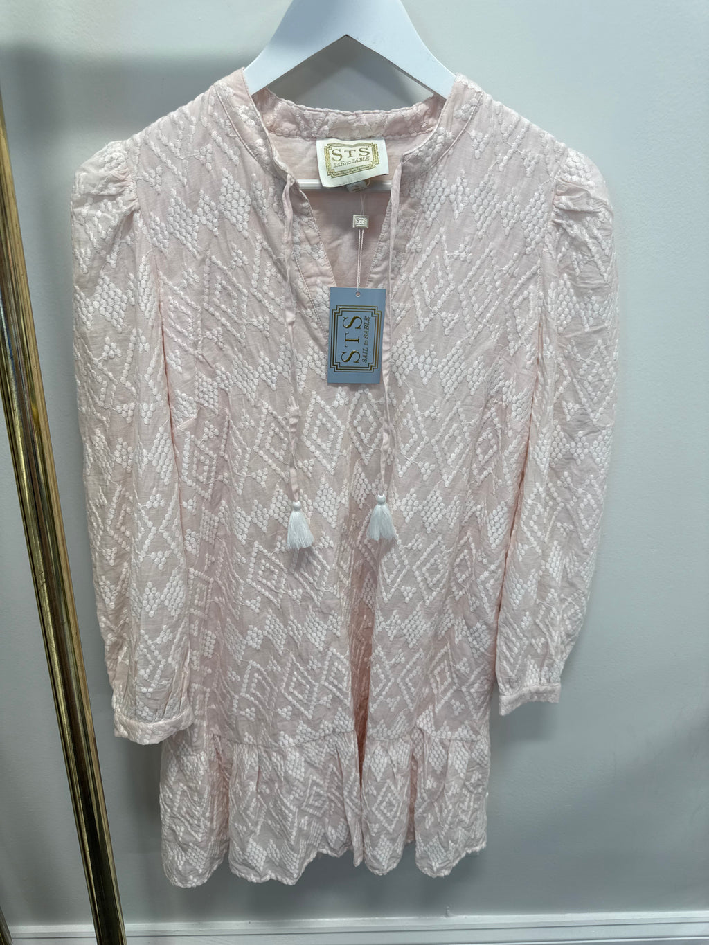 Sample Pink Ruffle Hem Dress (S)