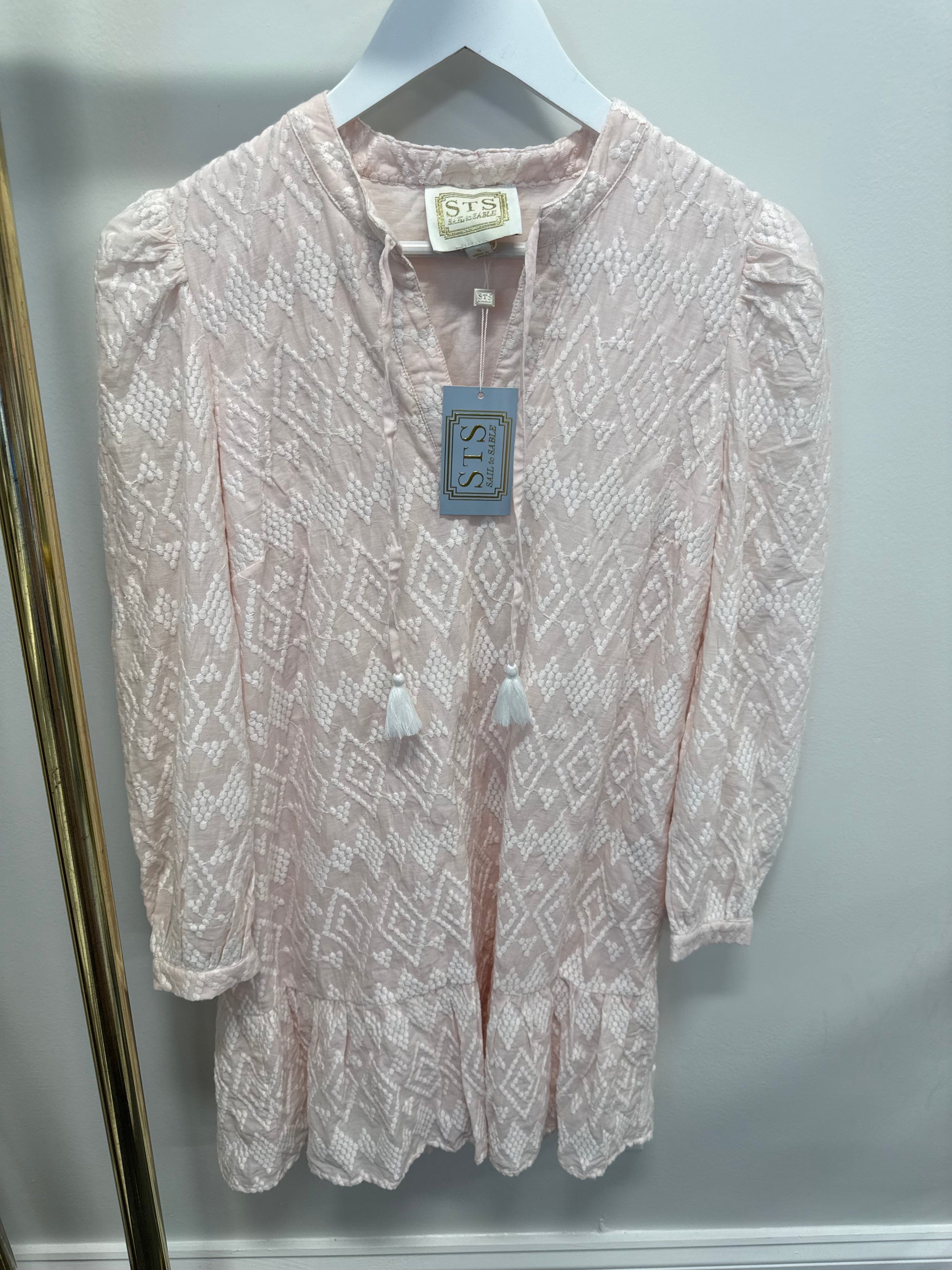Sample Pink Ruffle Hem Dress (S)
