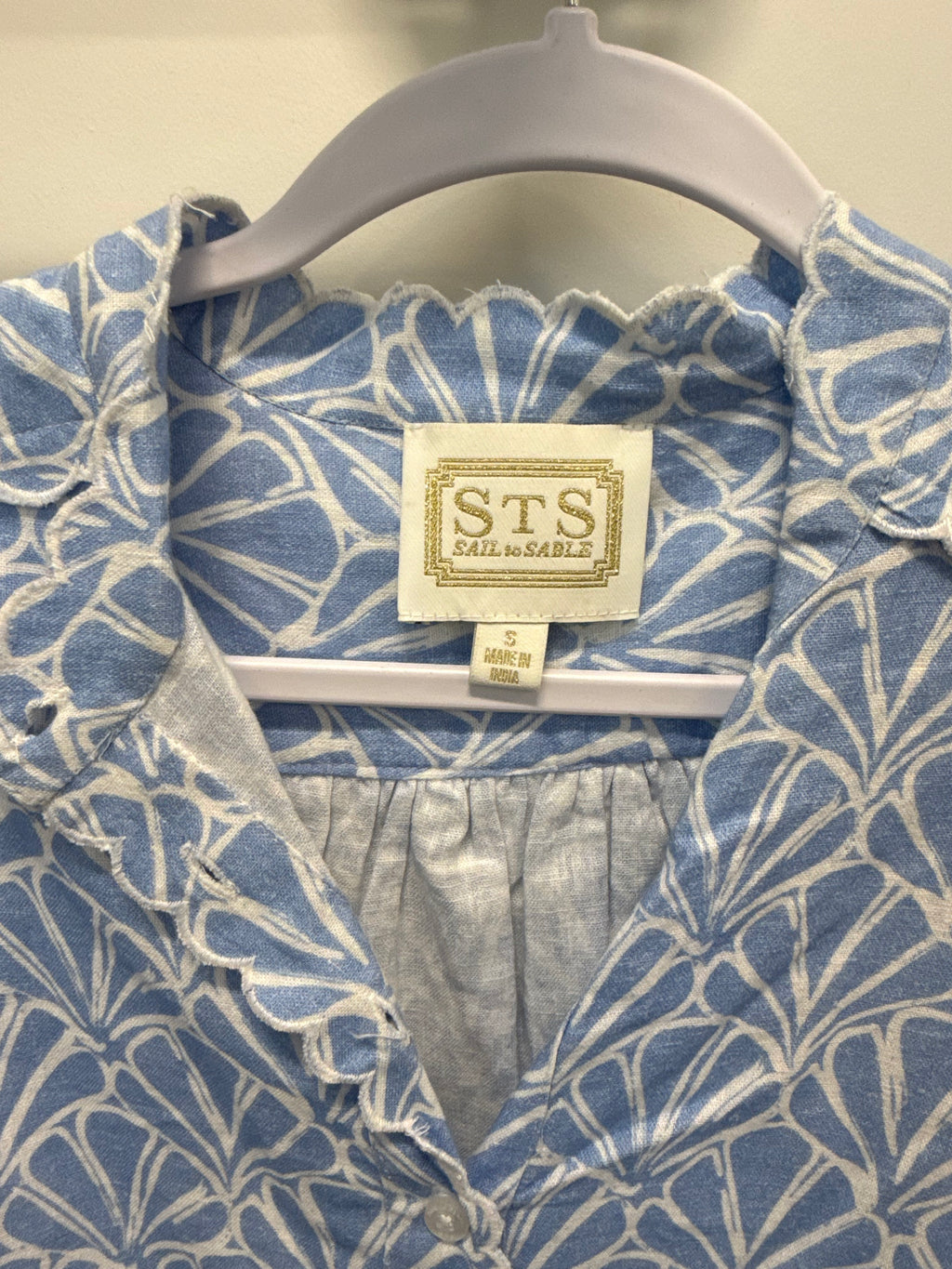 Sample Blue Long Sleeve Blouse (S)