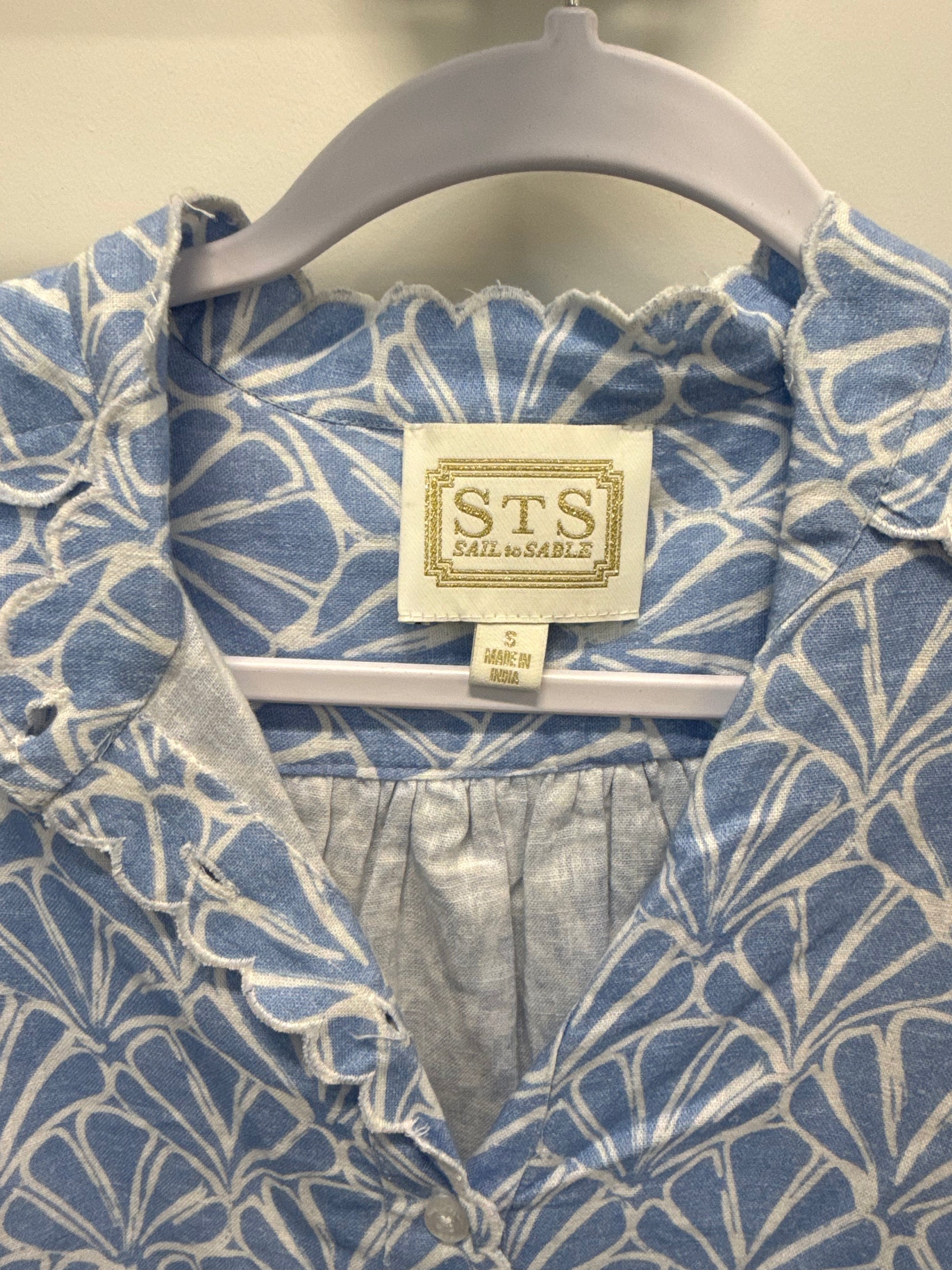 Sample Blue Long Sleeve Blouse (S)