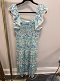 Sample Blue Patterned Maxi Dress (S)