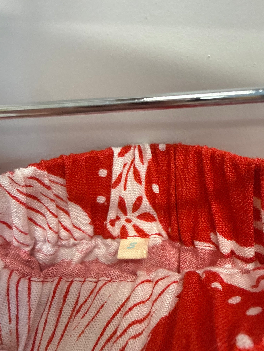 Sample Red Seashell Maxi Skirt (S)