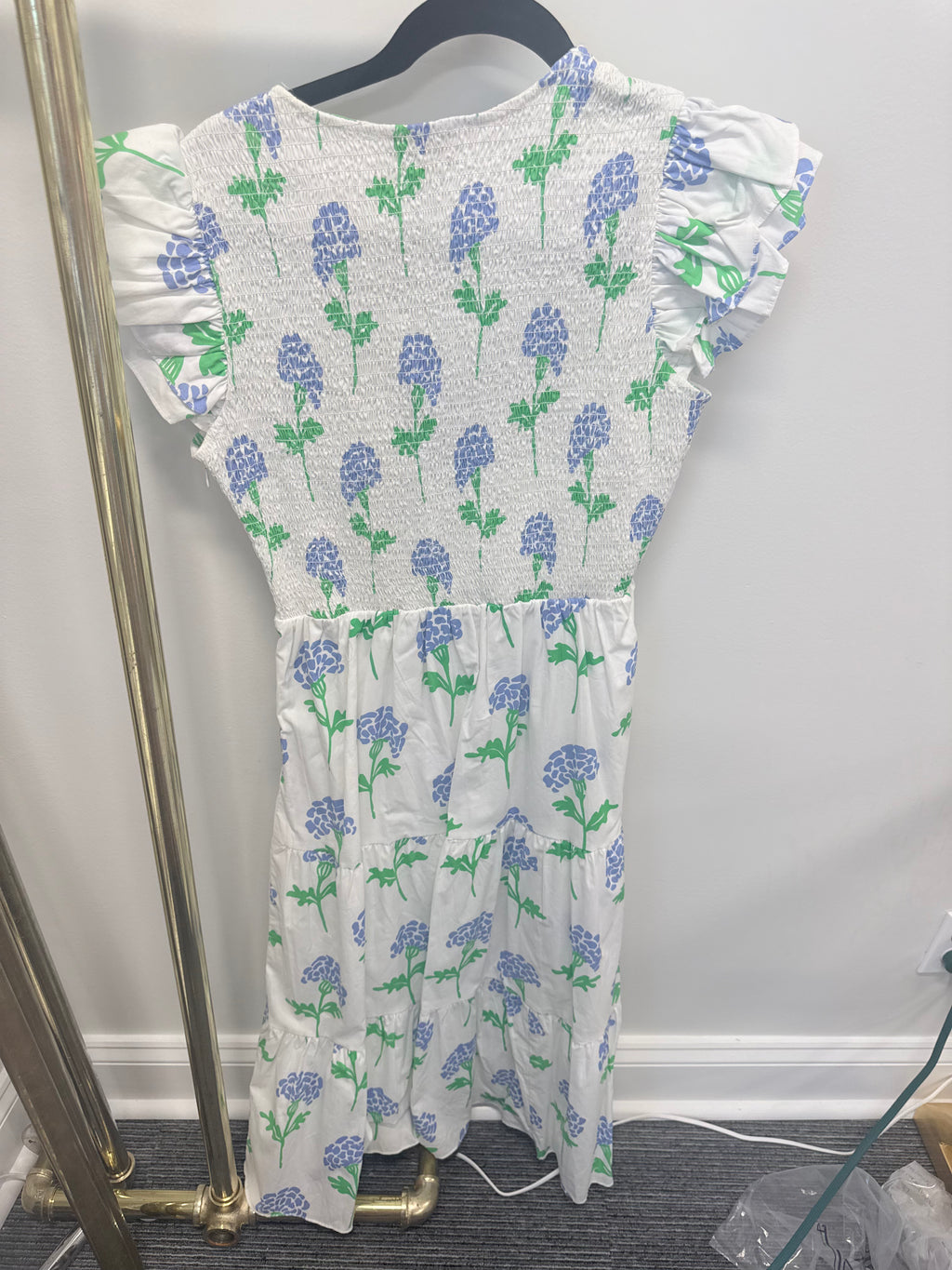 Sample Floral Smocked Maxi Dress