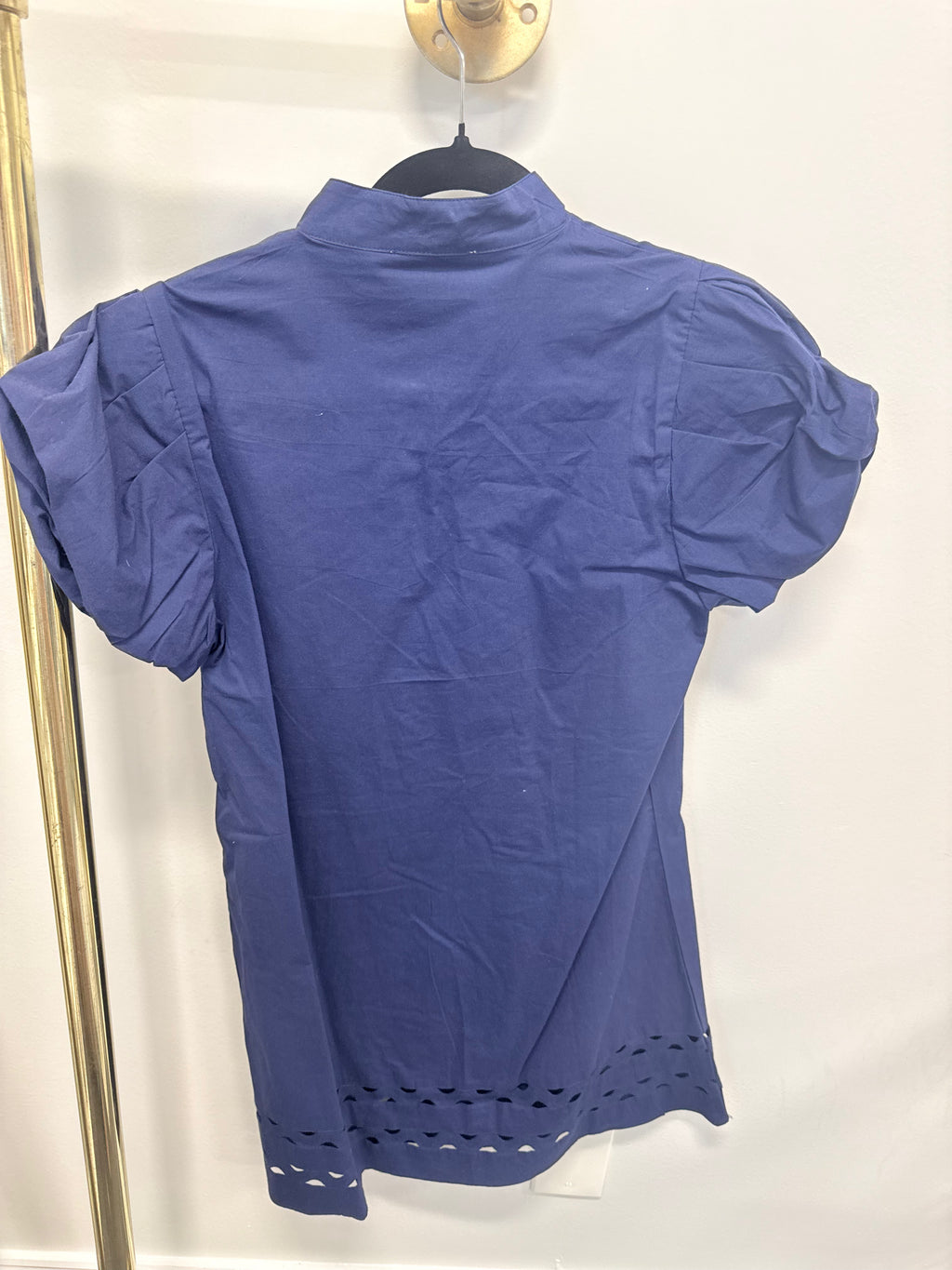 Sample Navy Button Mini Dress