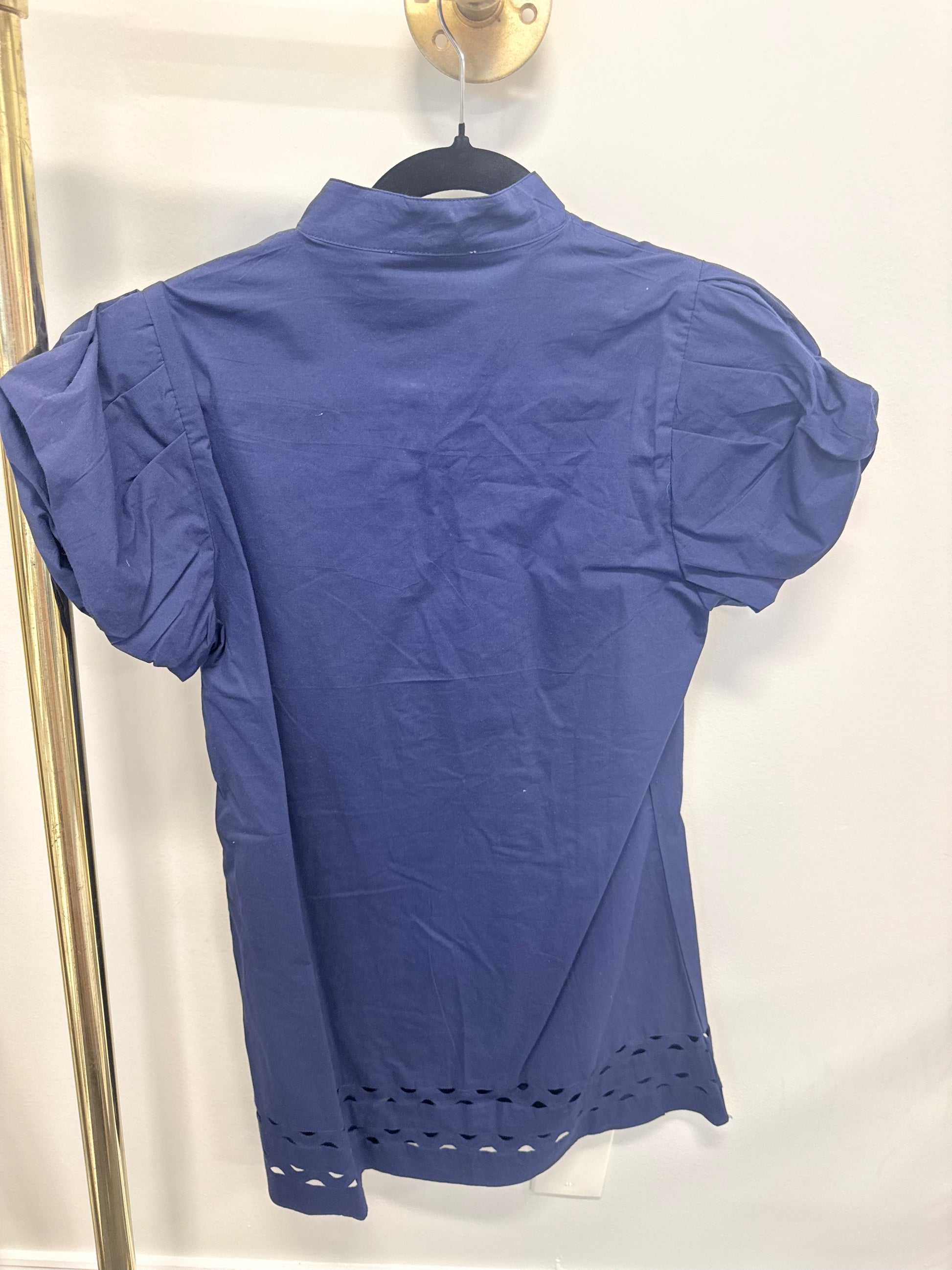 Sample Navy Button Mini Dress