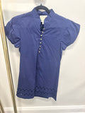 Sample Navy Button Mini Dress