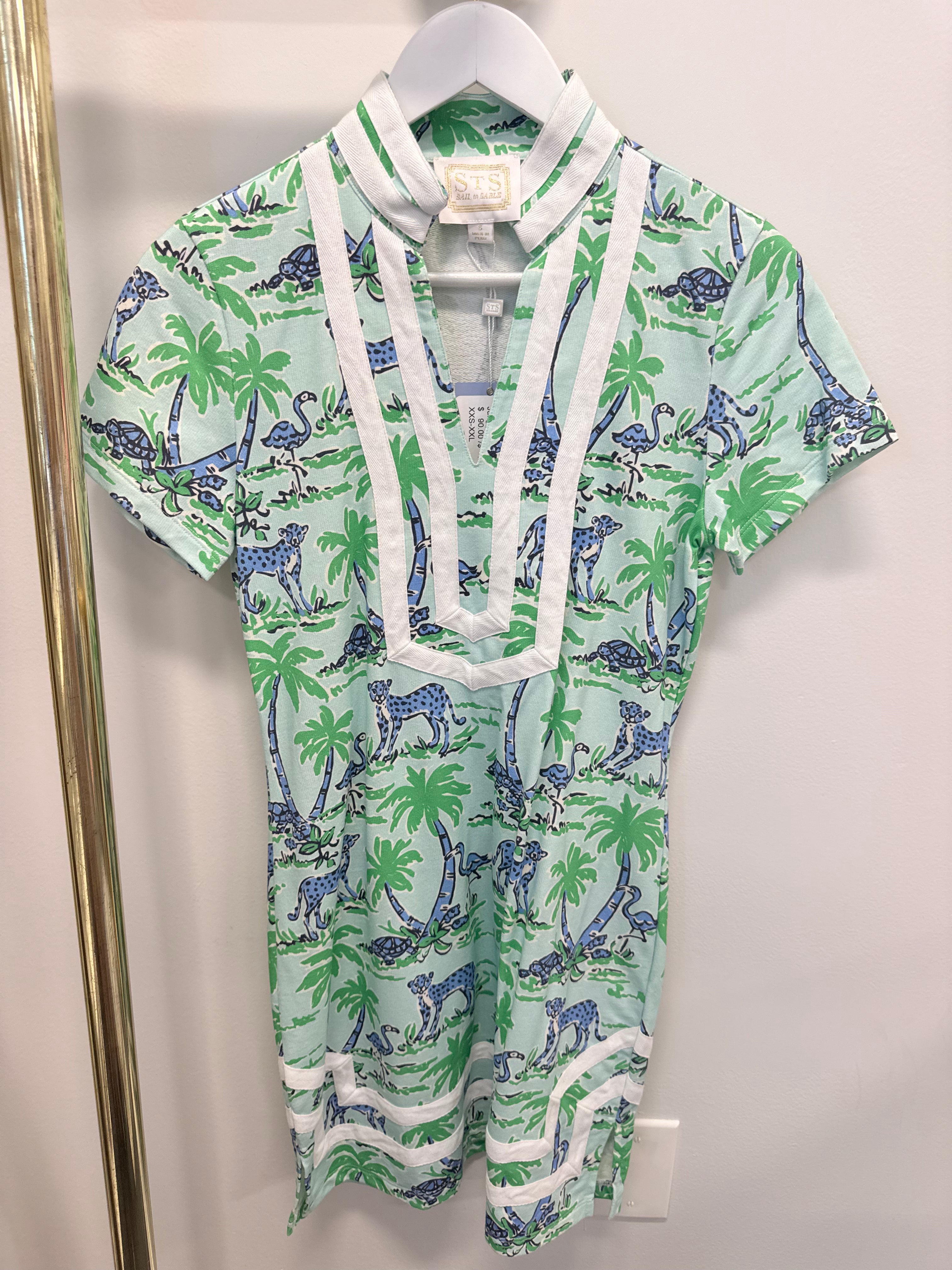 Sample Jungle Print Tunic Mini Dress (S)