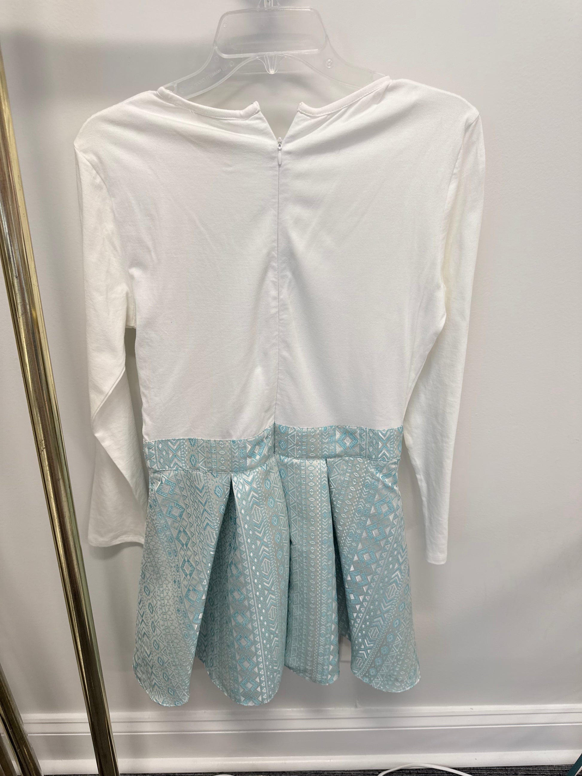 Sample Long Sleeve Mixed Media Mini Dress (S)