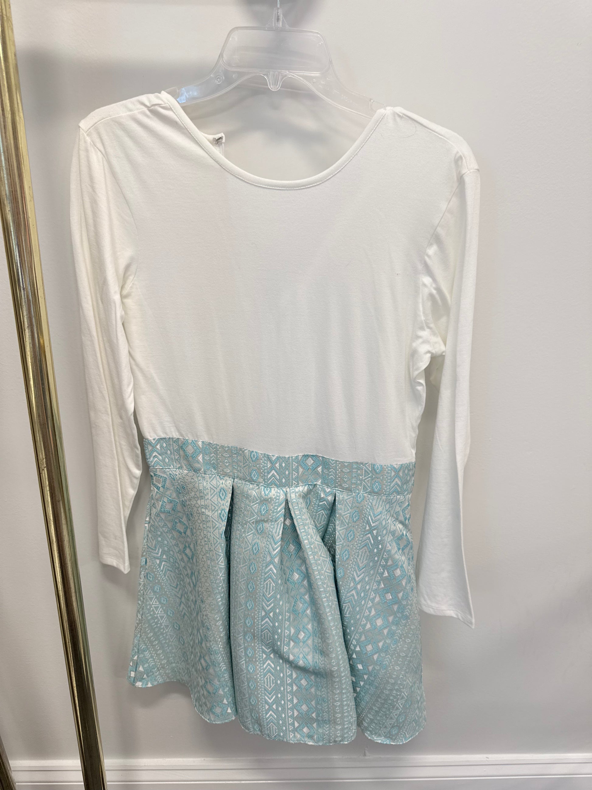 Sample Long Sleeve Mixed Media Mini Dress (S)