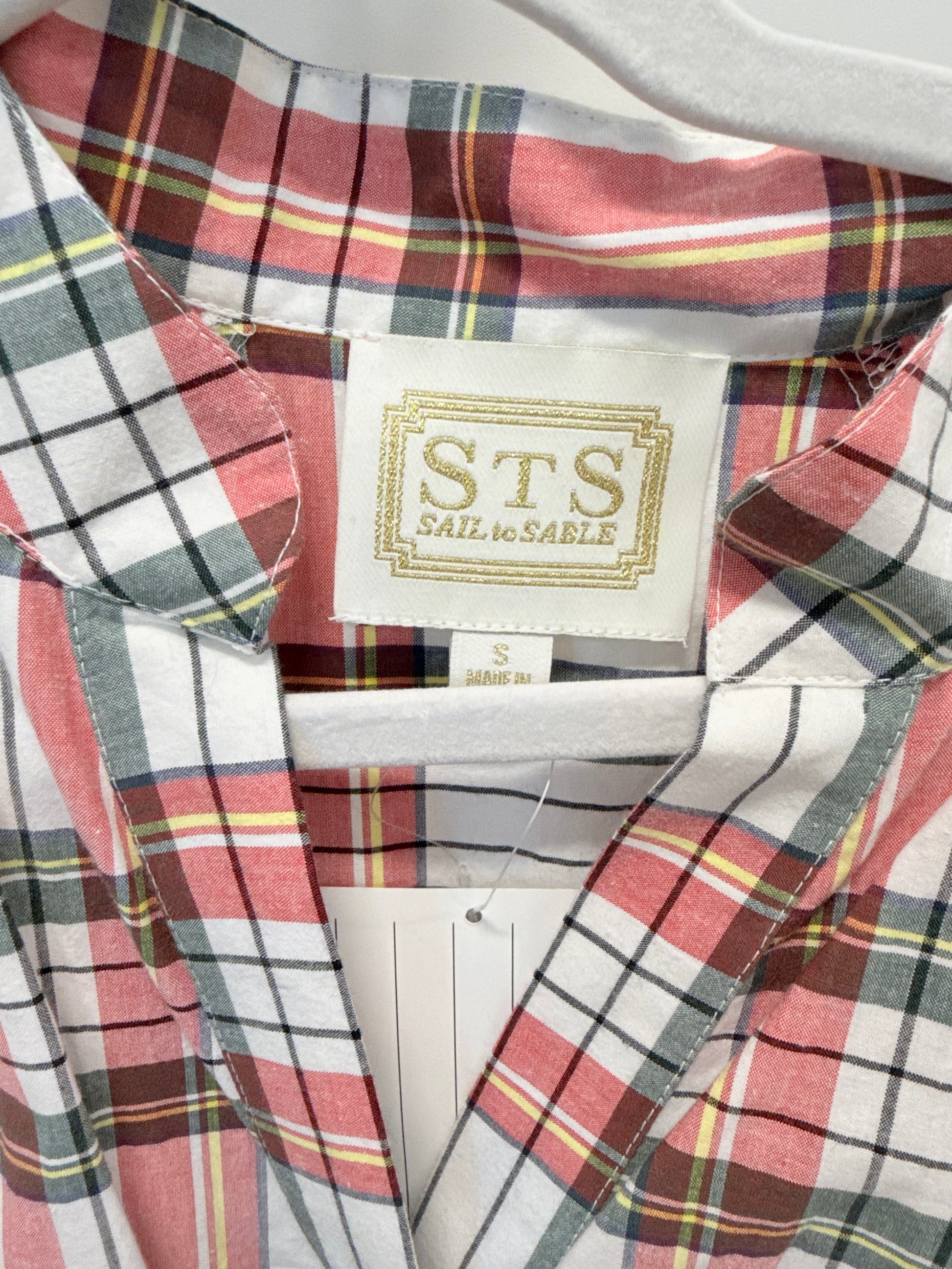 Sample Plaid Belted Maxi Dress (S)