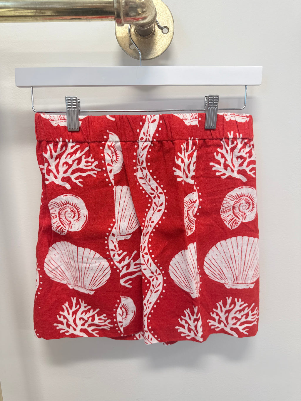 Sample Red Seashell Mini Skirt (S)