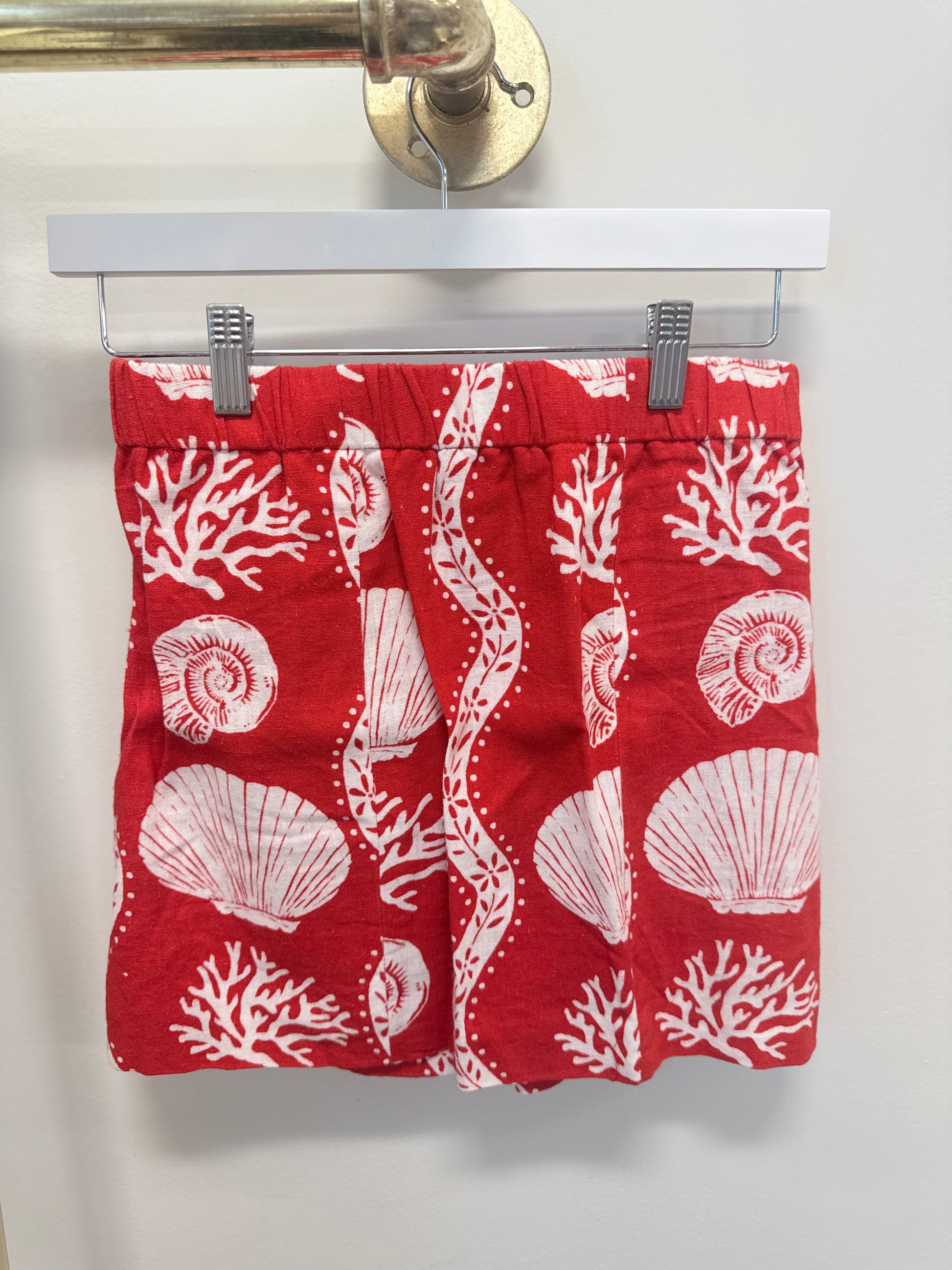 Sample Red Seashell Mini Skirt (S)