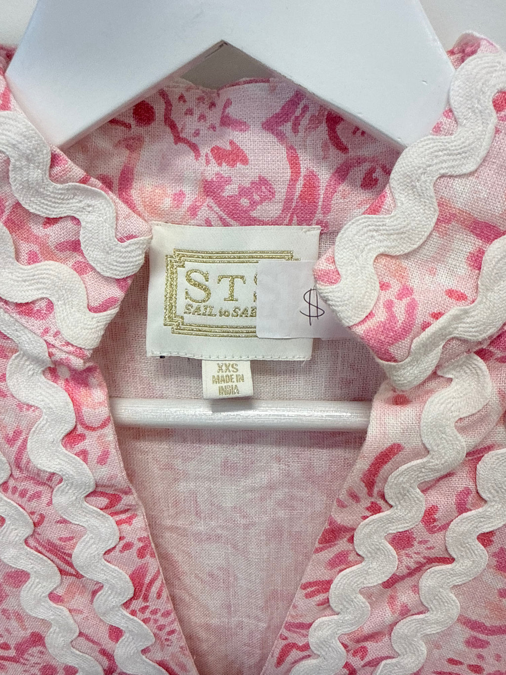Sample Pink Long Sleeve Tunic Maxi Dress (XXS)