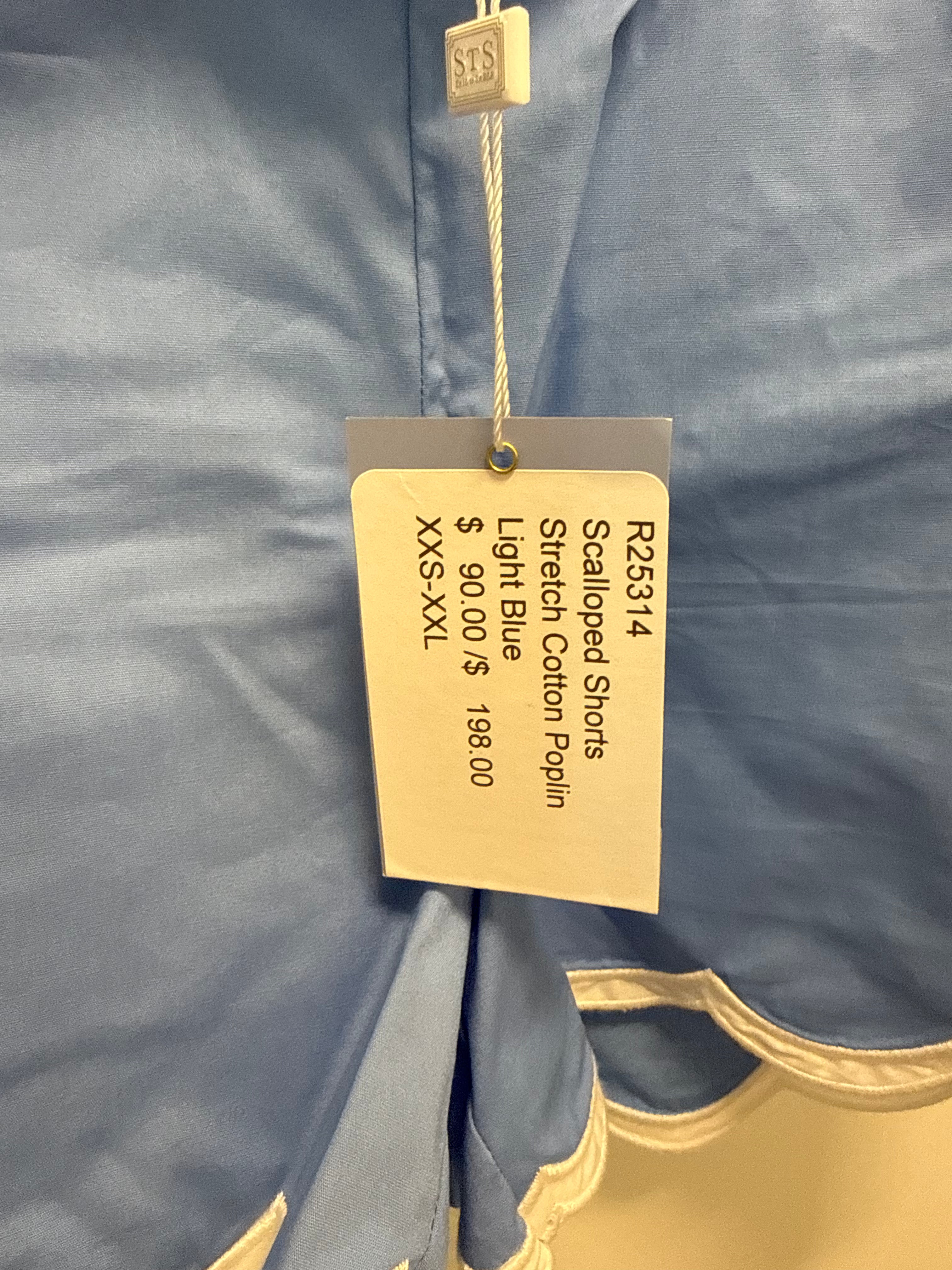 Sample Blue Scalloped Shorts (S)