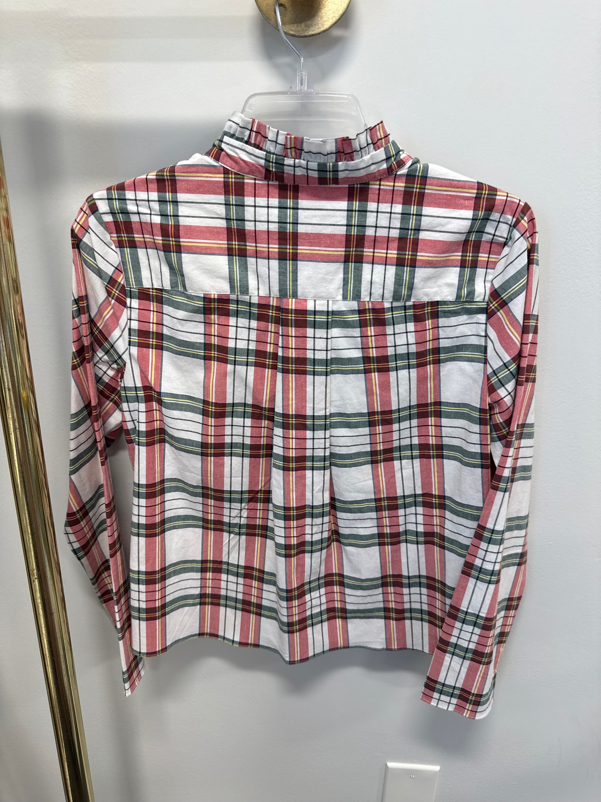 Sample Plaid Long Sleeve Blouse (S)