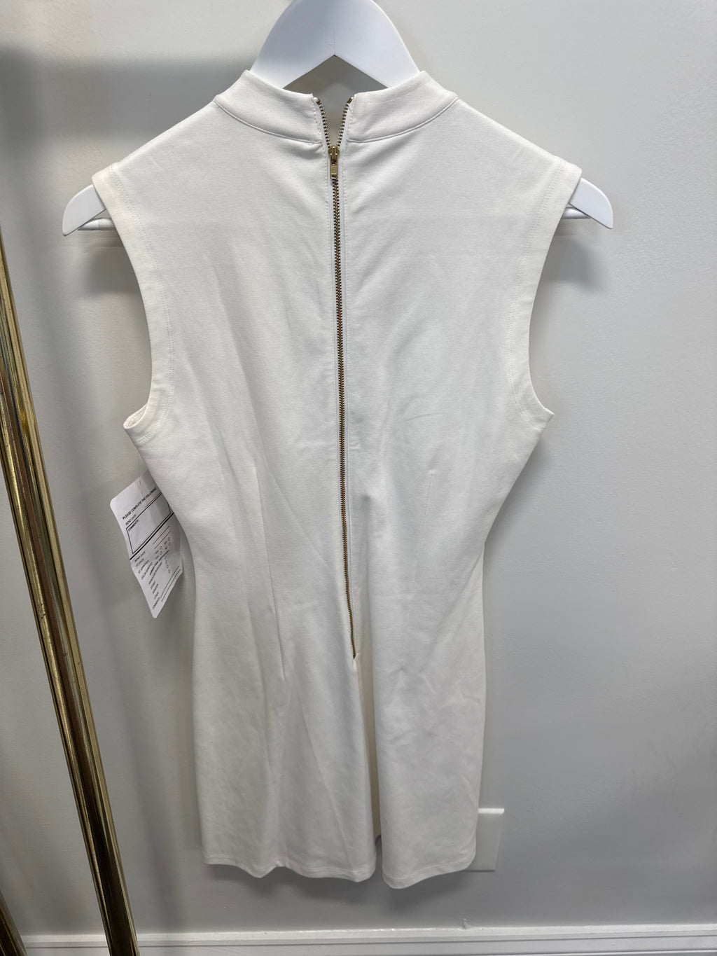 Sample White Tunic Sleeveless Dress (S)