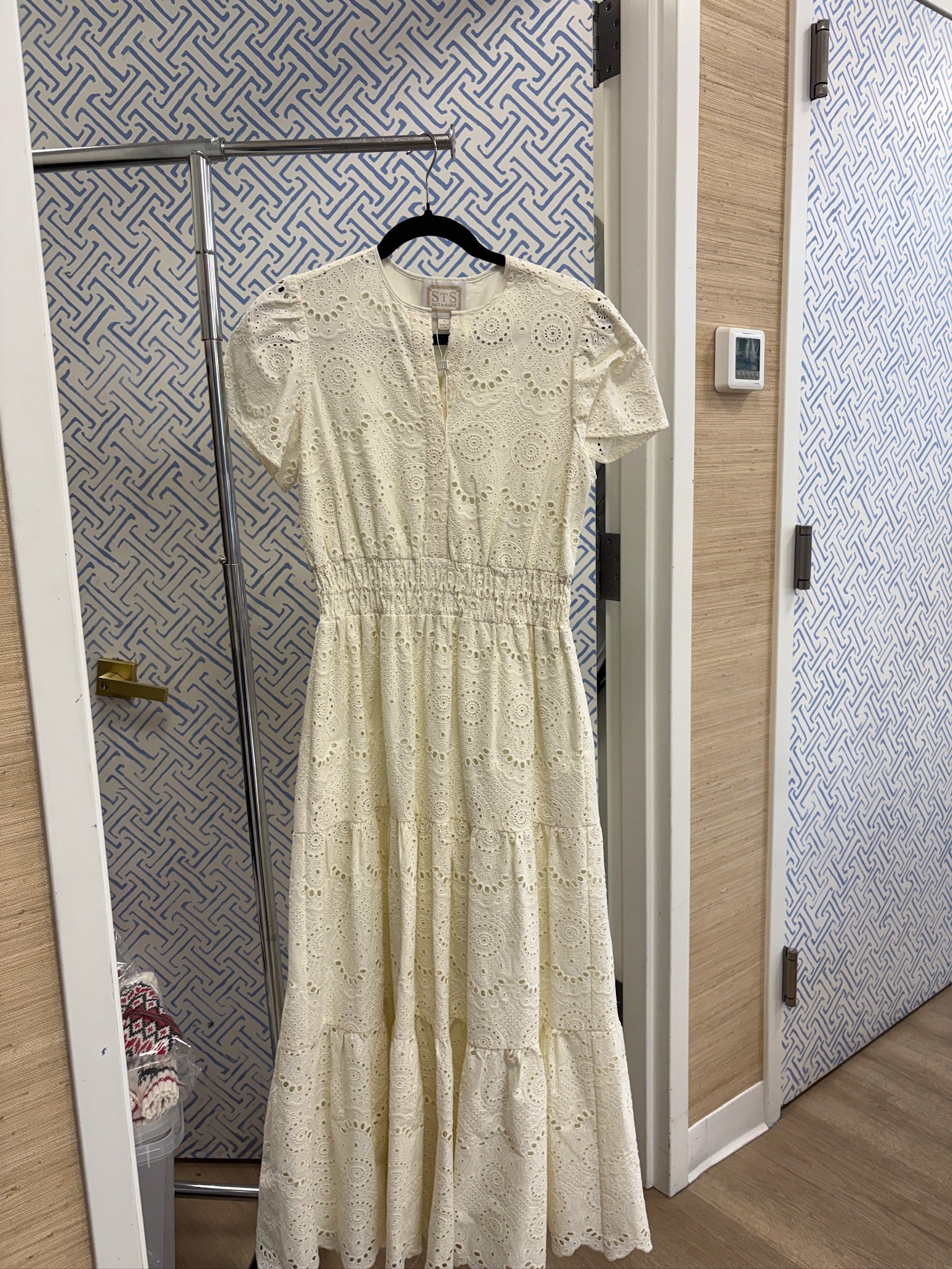 Eyelet Midi Dress - Small