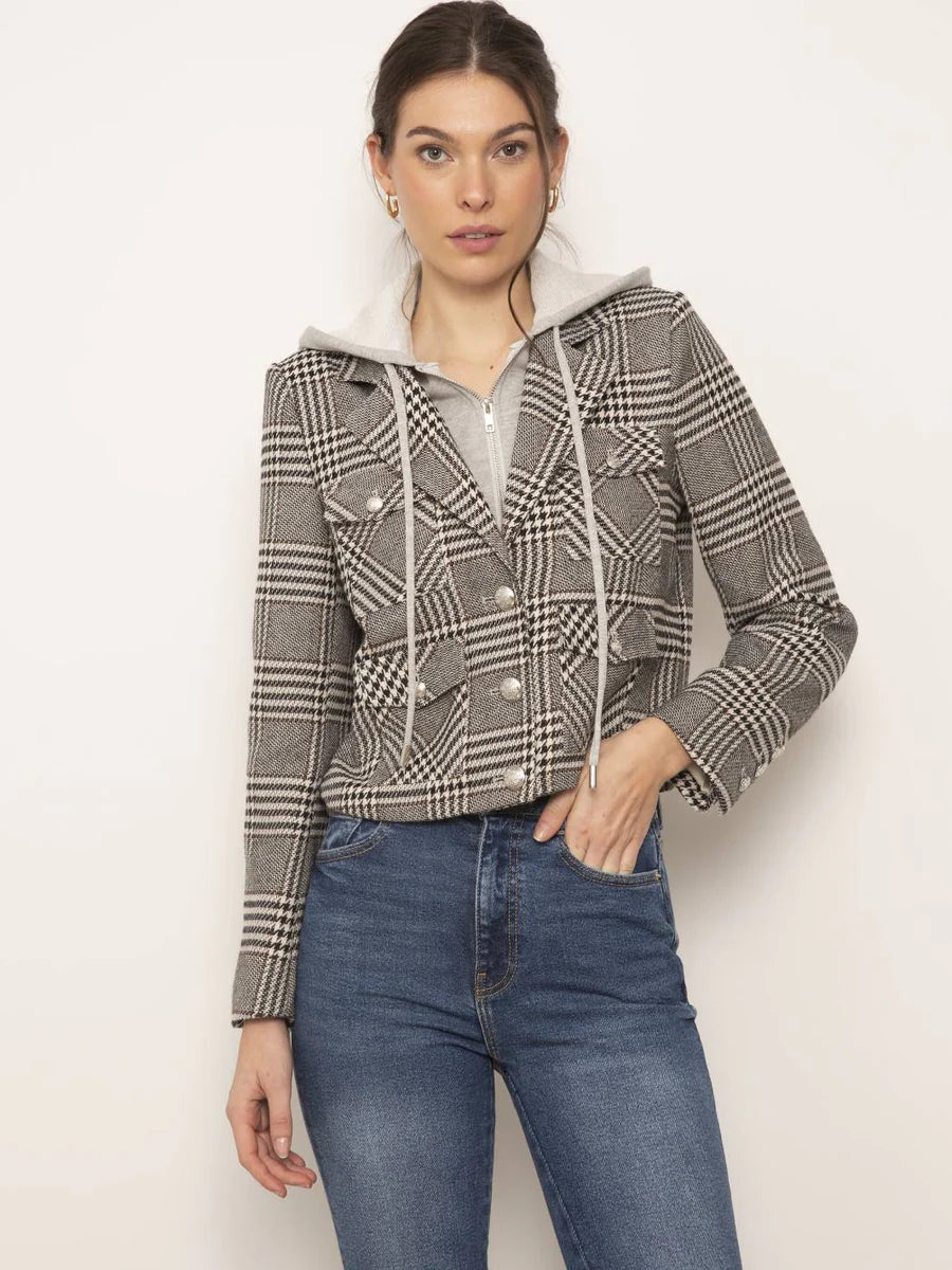 Central Park West Celine Plaid Dickie Jacket