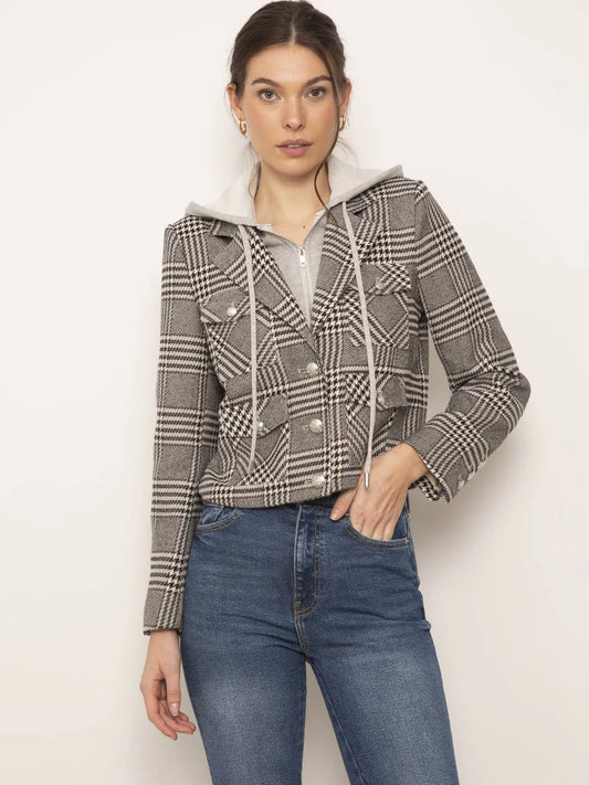 Central Park West Celine Plaid Dickie Jacket