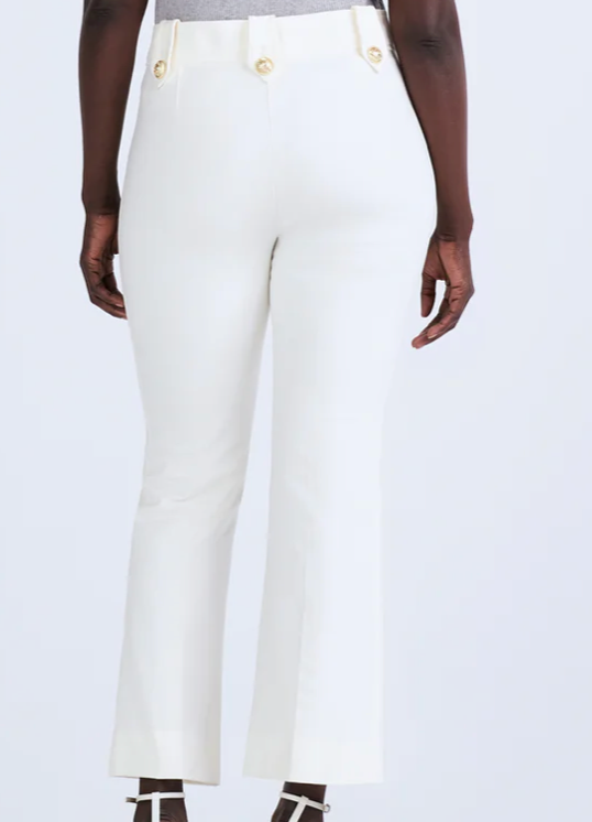 Derek Lam Robertson Soft White Crop Trouser