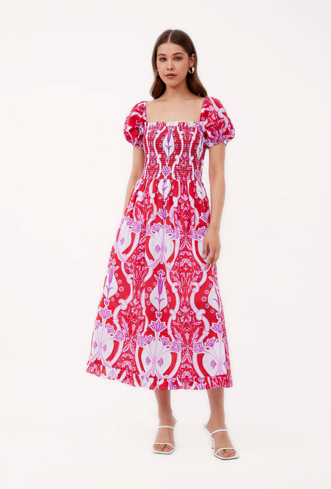 Beyond By Vera Maria Dress in Como Rouge