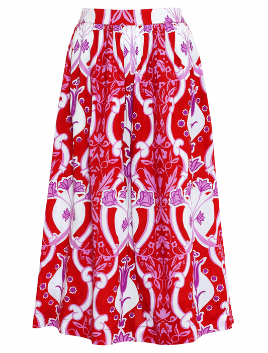 Beyond By Vera Anna Skirt in Como Rouge