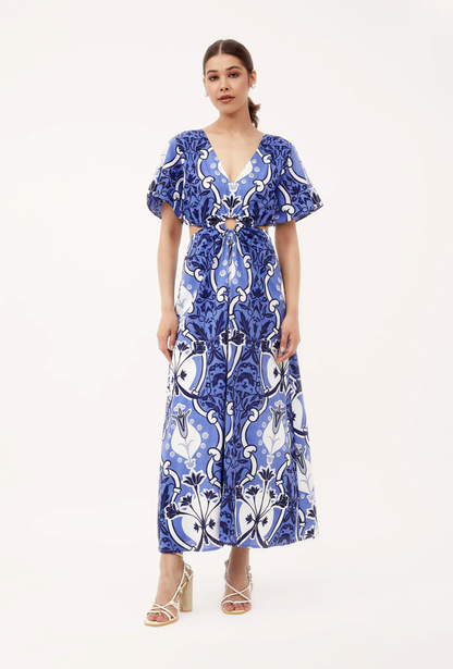 Beyond By Vera Giselle Dress in Como Blue