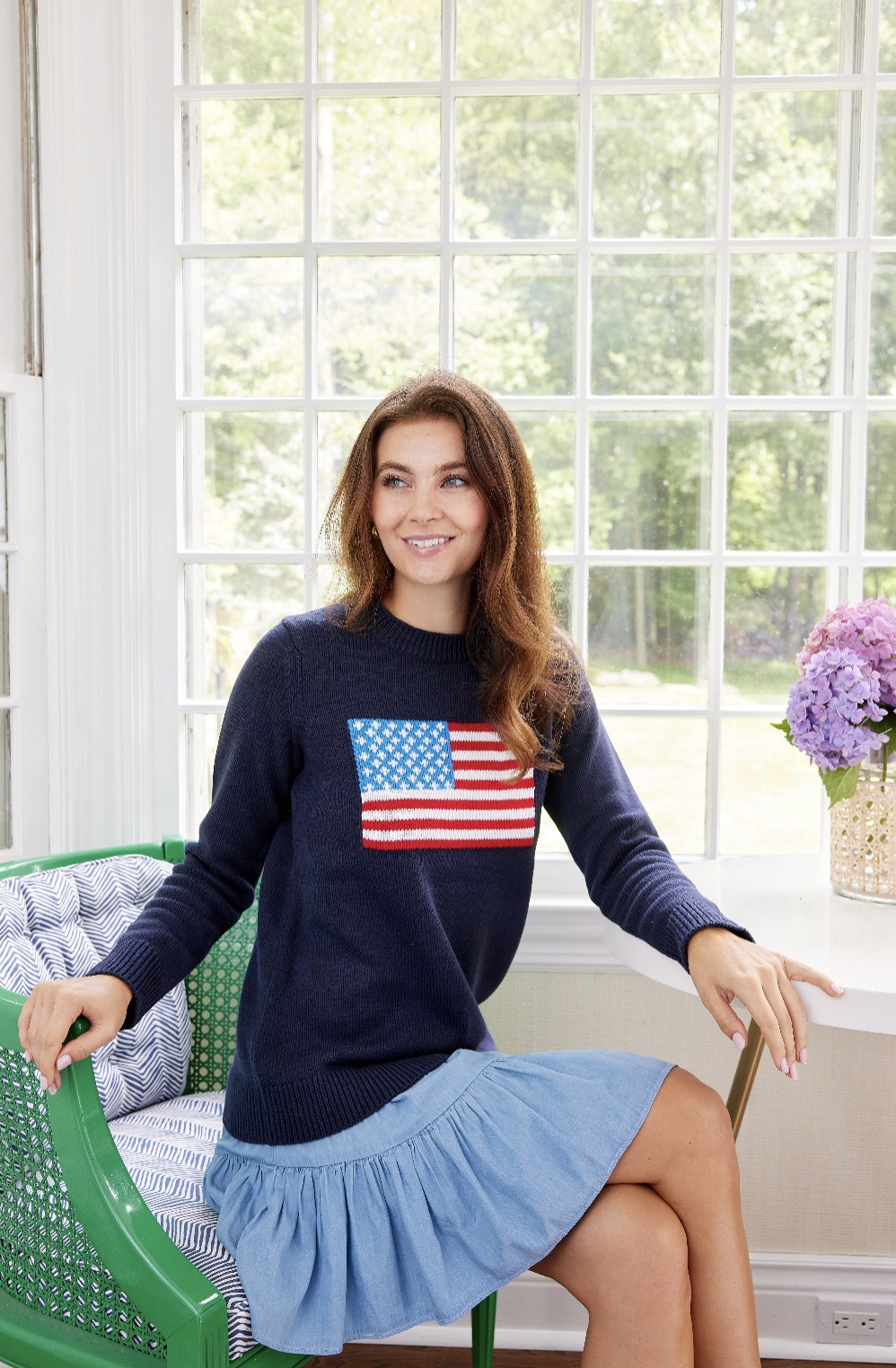Core Adult Flag Sweater C24FLAG