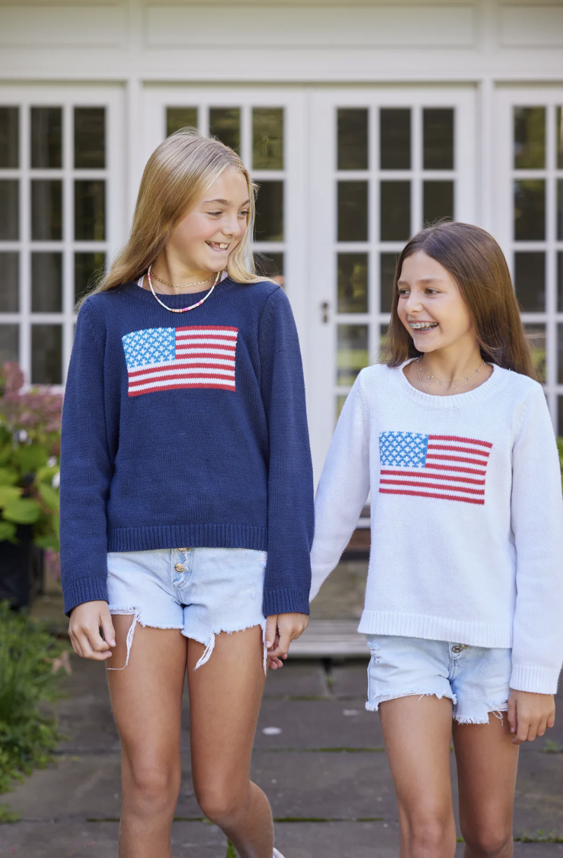 Kids Classic Navy Flag Sweater C24FLAGKID