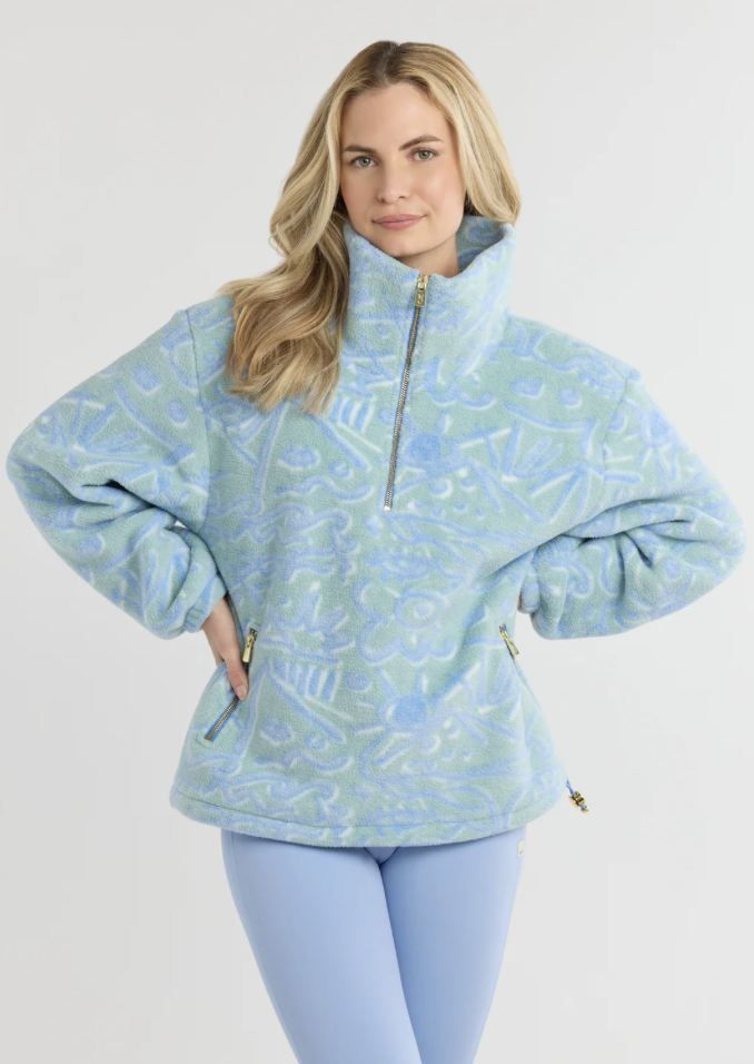 Hartley Pullover in Sherpa Fleece (Sageborn)r