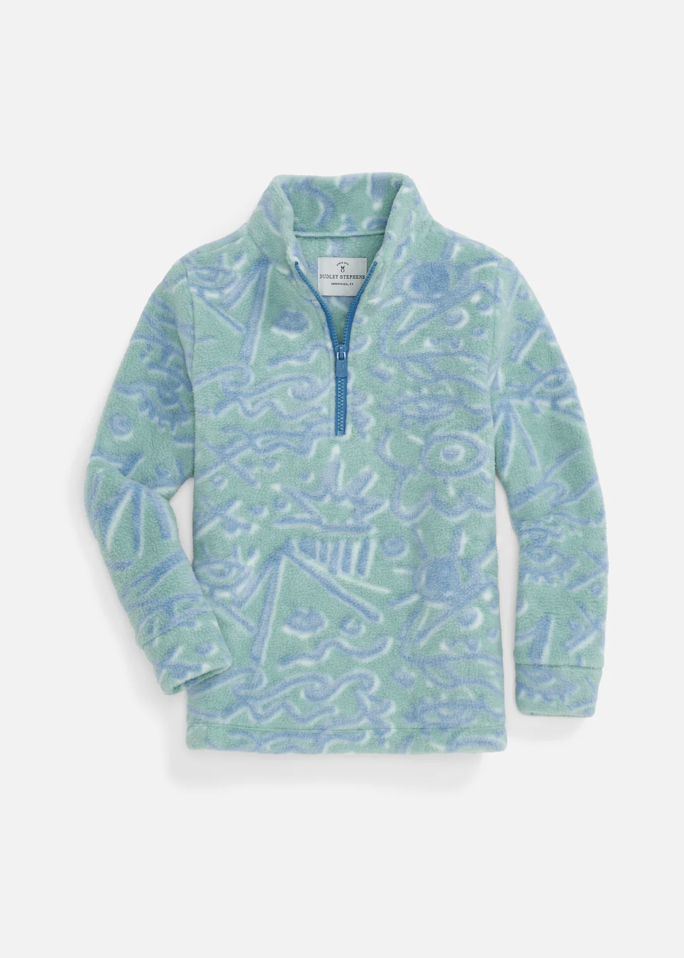 Kids Windabout Pullover in Sherpa Fleece (Sageborn)