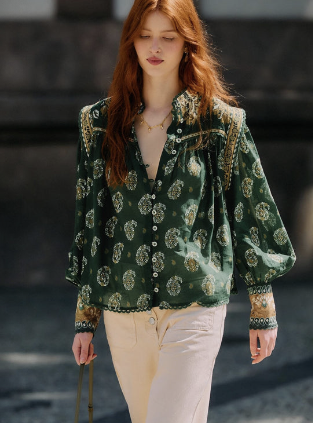 Tayla Green Blouse