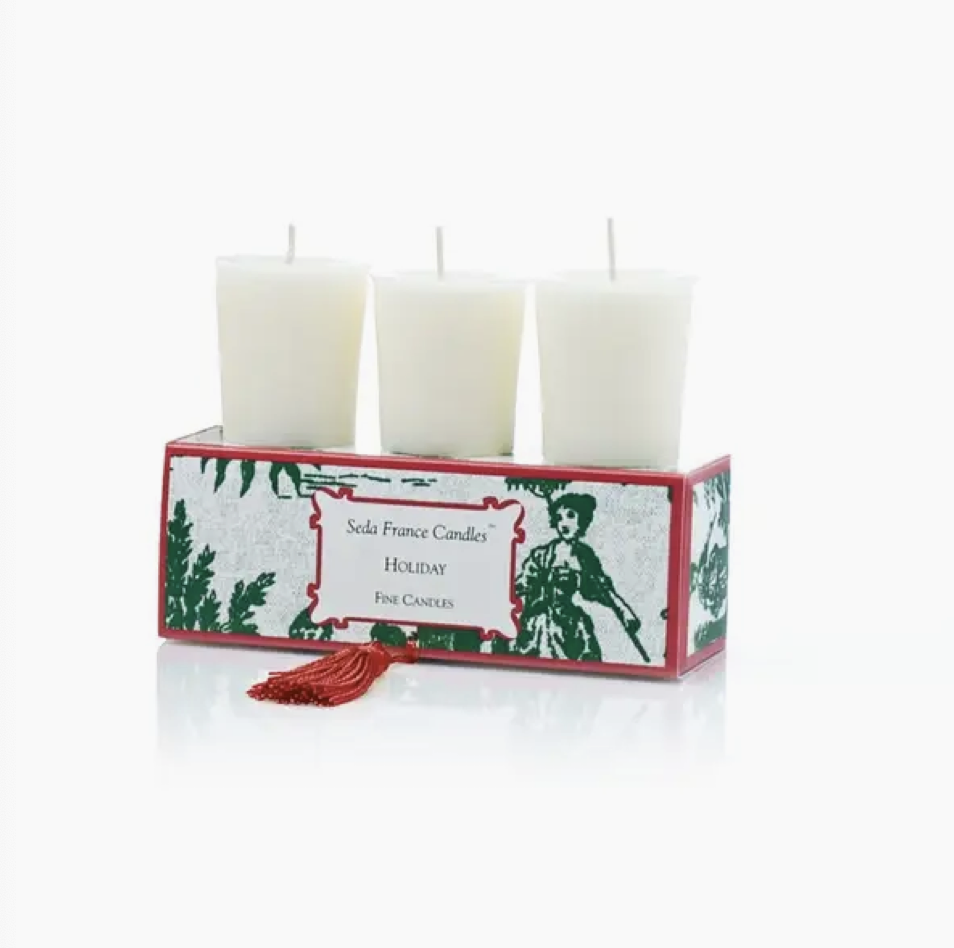 Holiday Classic Toile Votive Candle