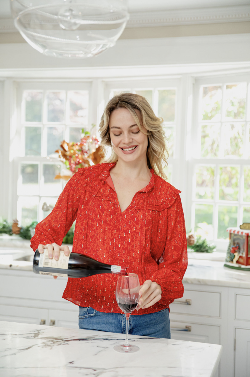 Ruffle Tie Front Top | H25404